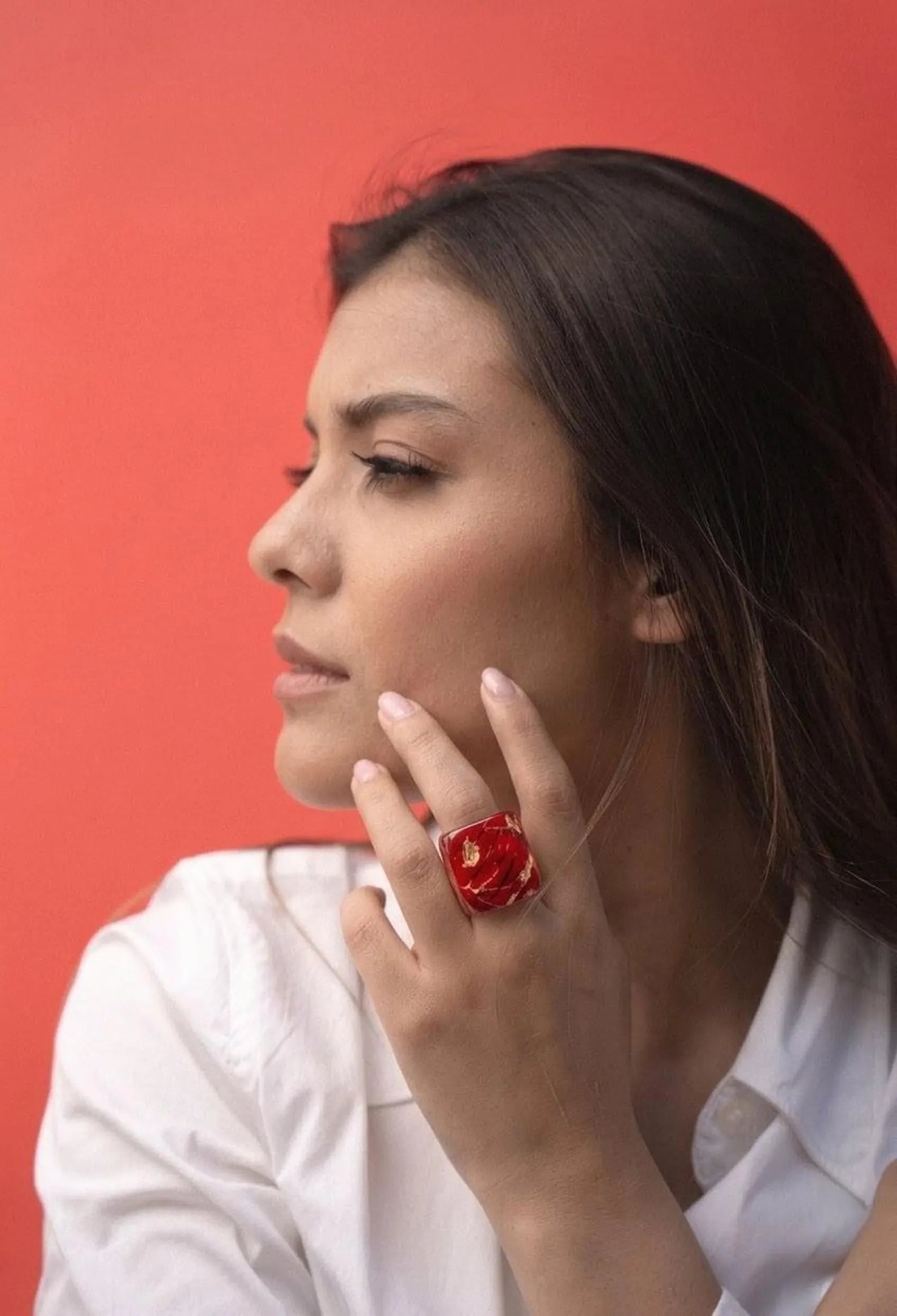 Chunky Red ring.