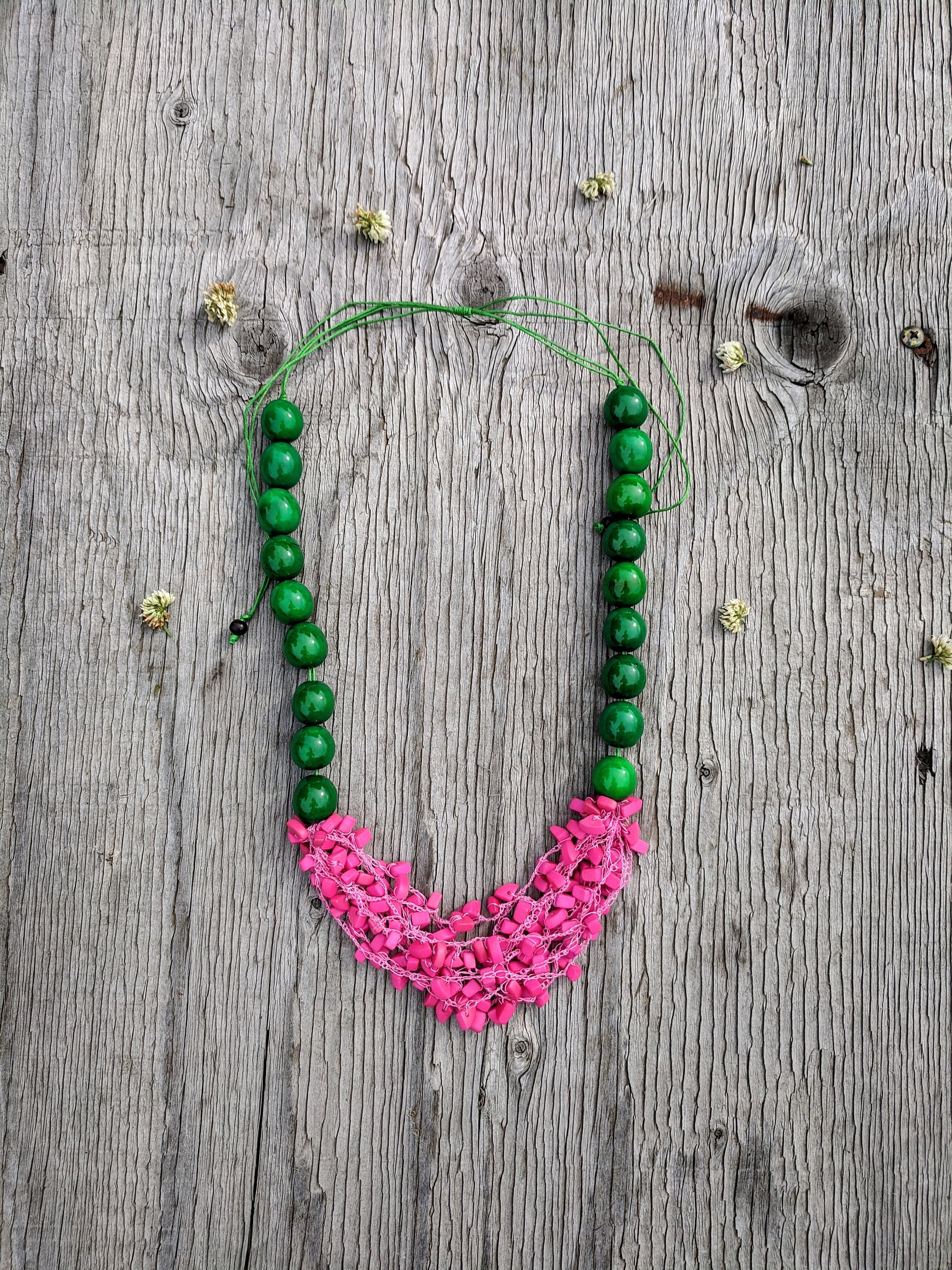 Bold Chunky Tagua Necklace.