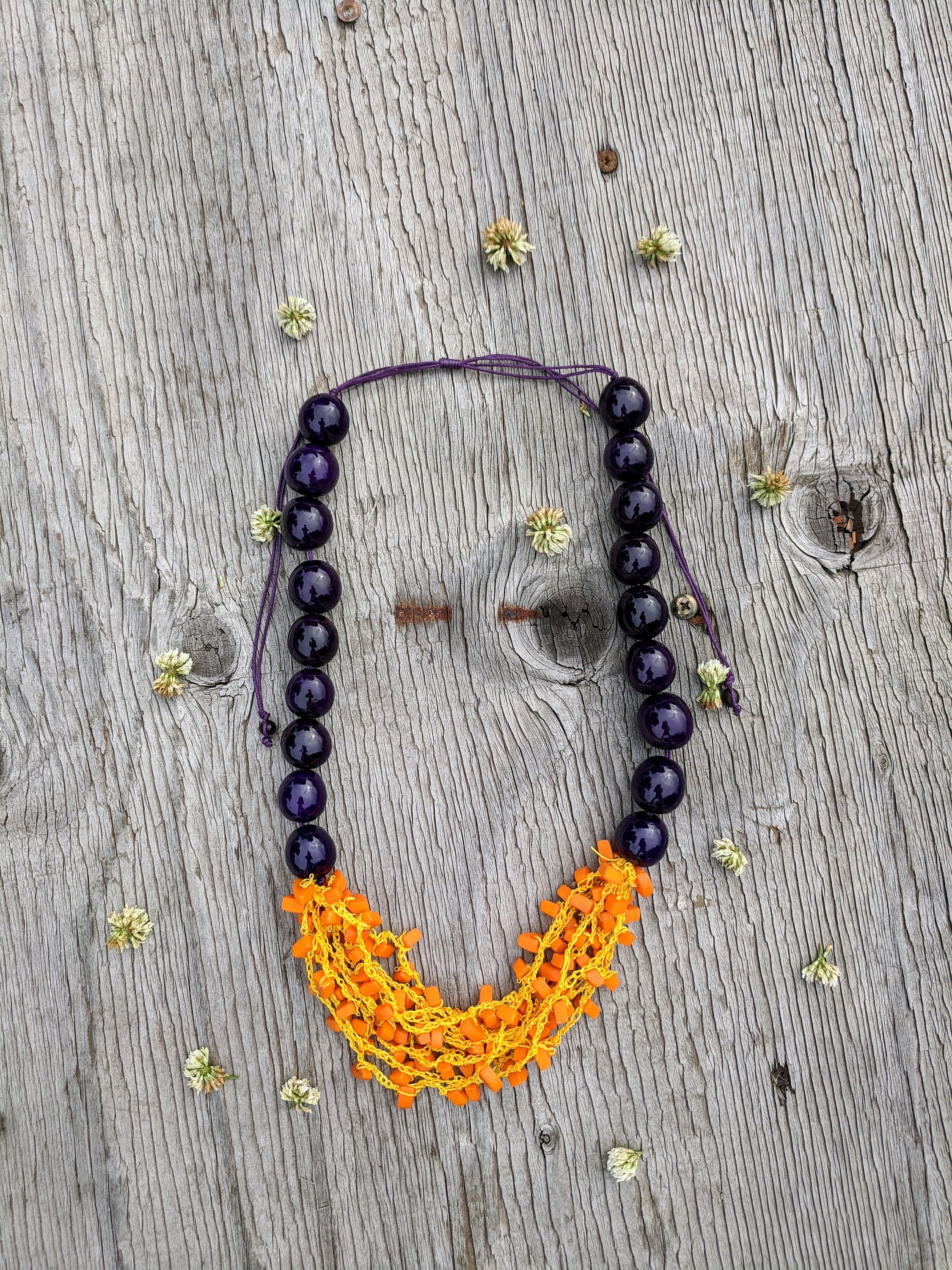 Bold Chunky Tagua Necklace.