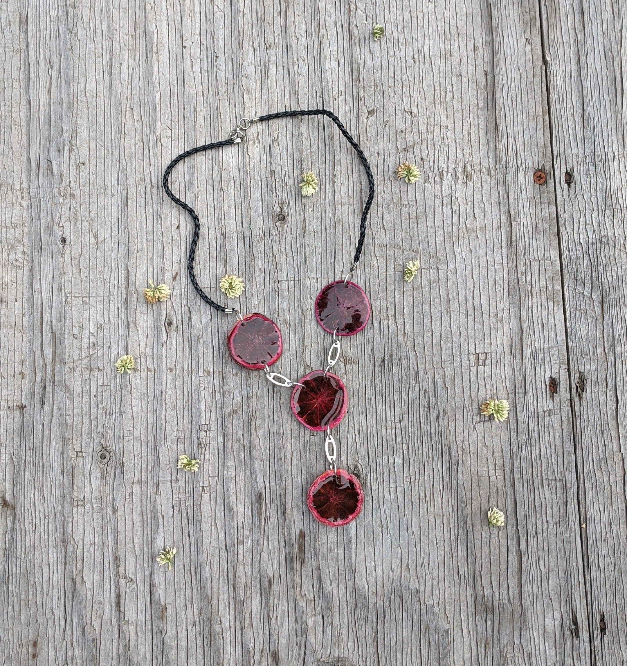 Lemon Pendant Long Necklace.