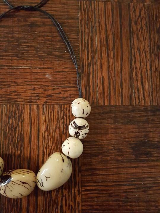 Chunky Tagua Statement Necklace.