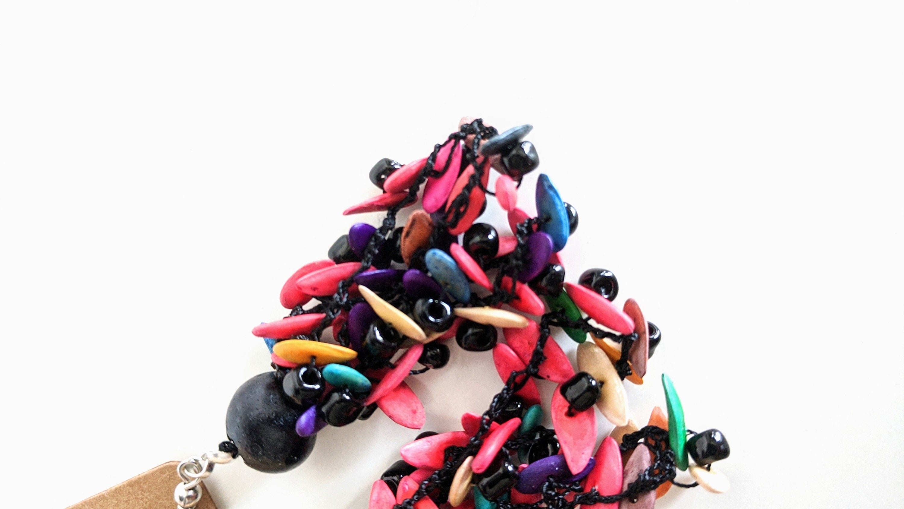 Lightweight multi color earrings.