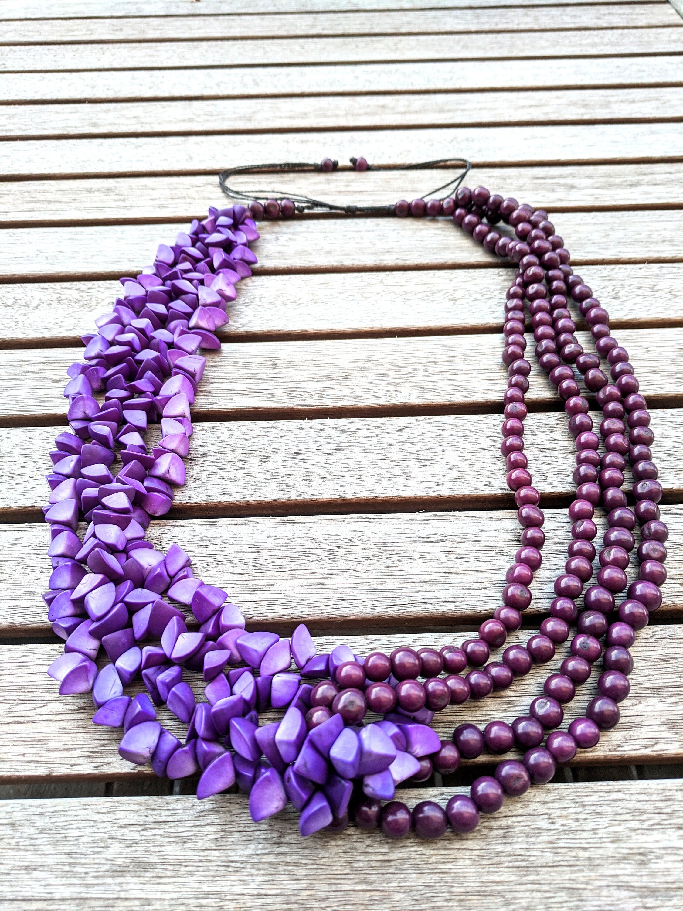 Extra Long Handmade Necklace.