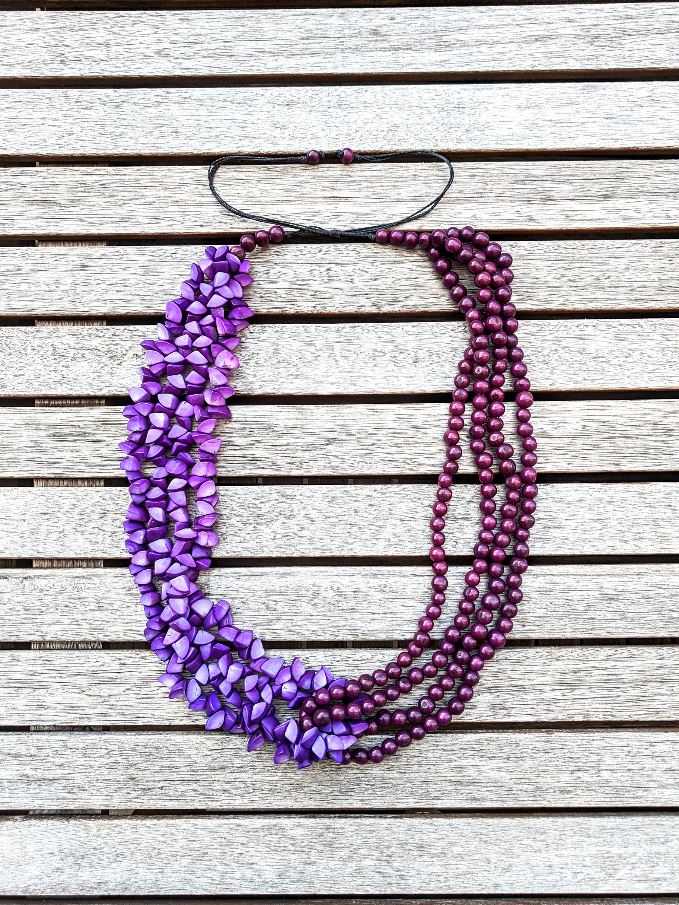 Extra Long Handmade Necklace.