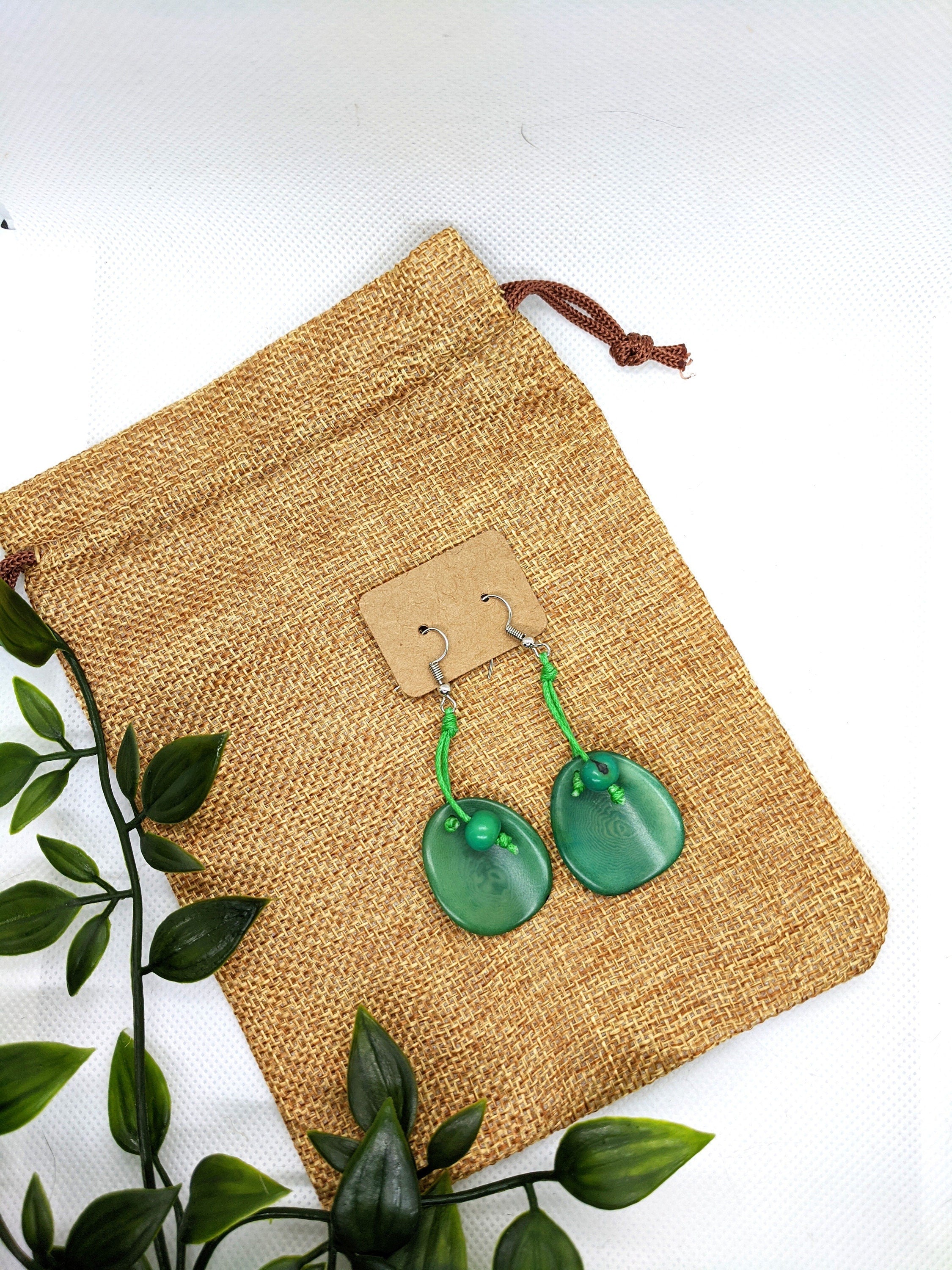 Long geometric fun earrings.