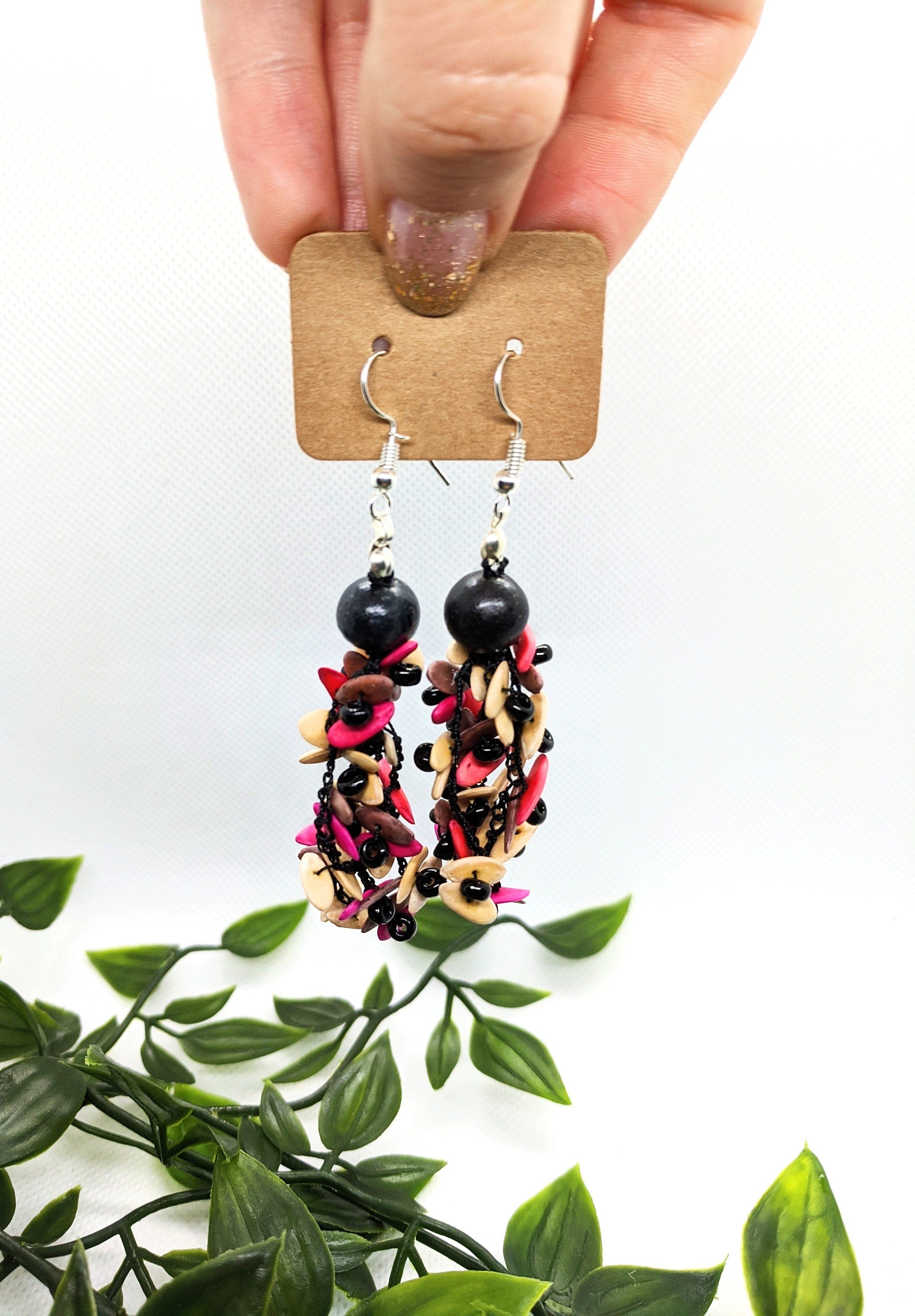 Lightweight multi color earrings.