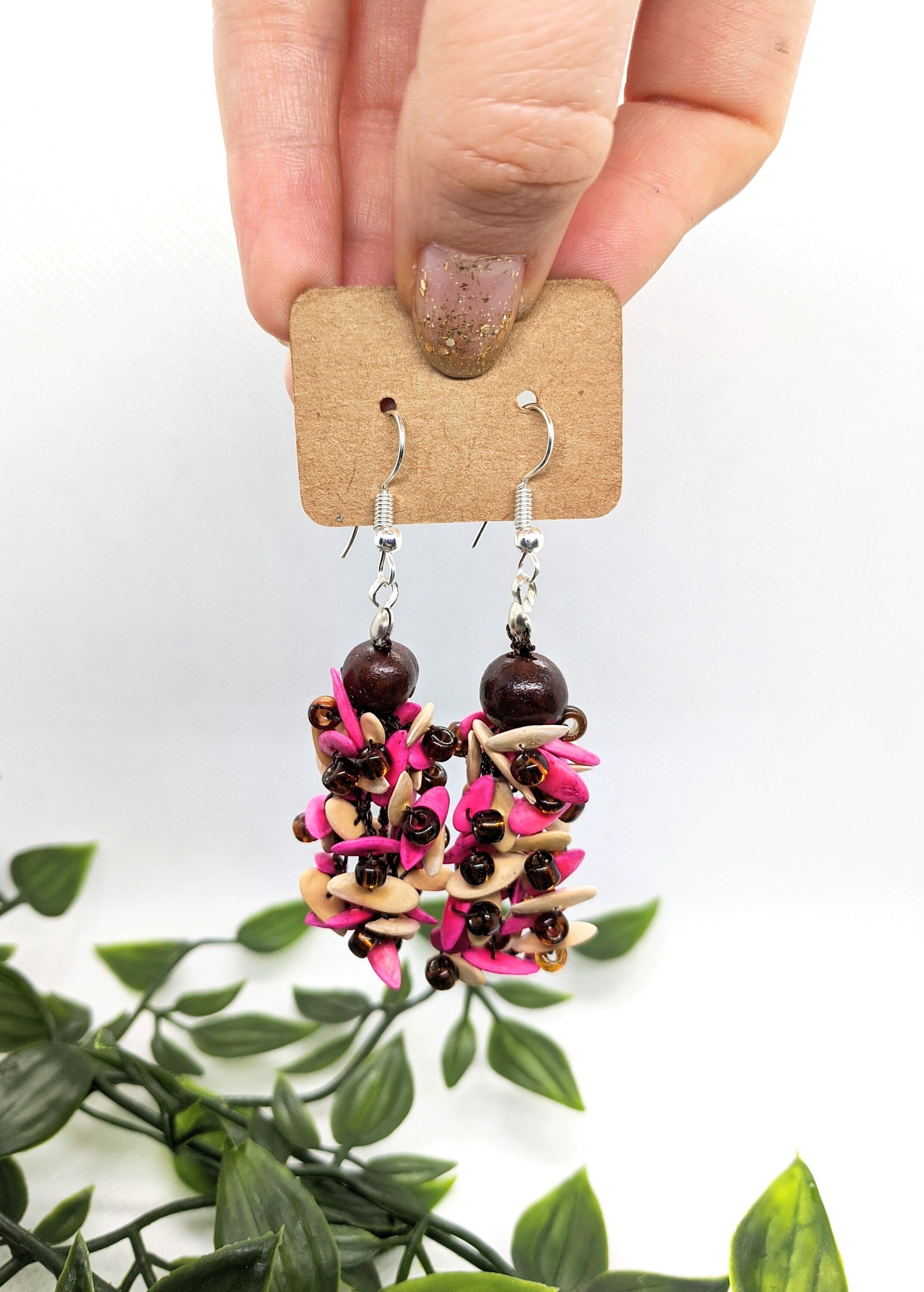 Lightweight multi color earrings.