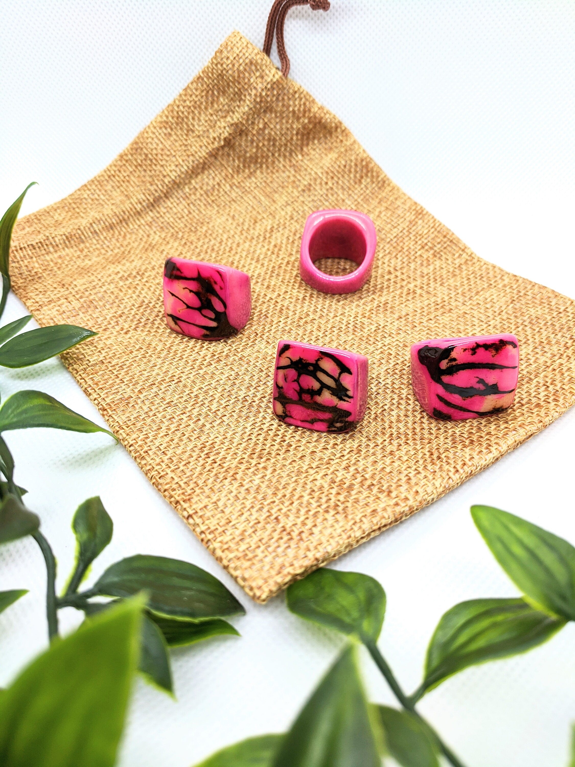 Statement Pink Ring for Woman.