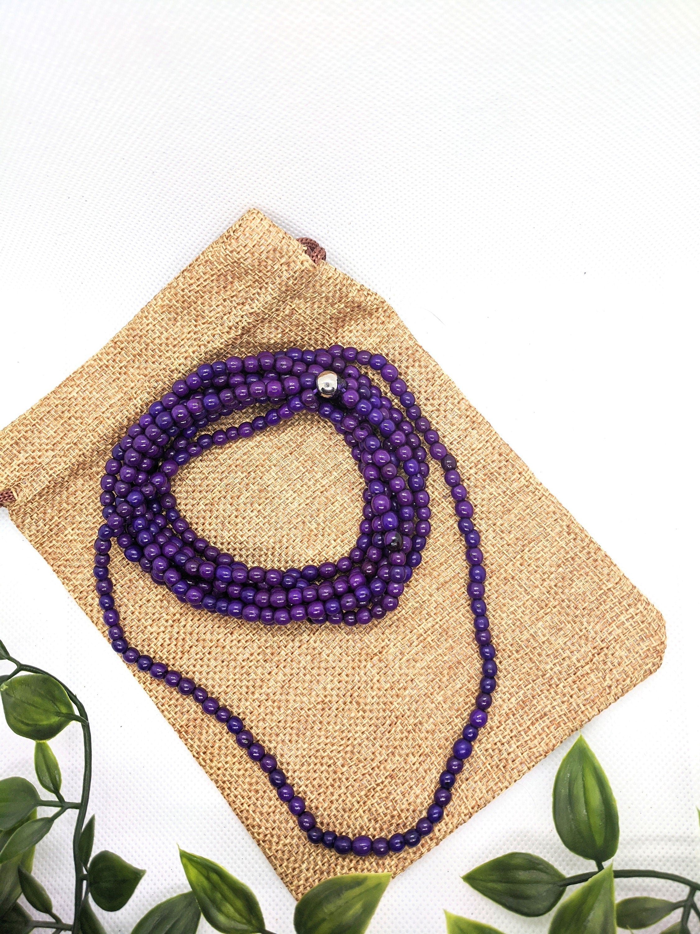 Extra Long Beaded Necklace.