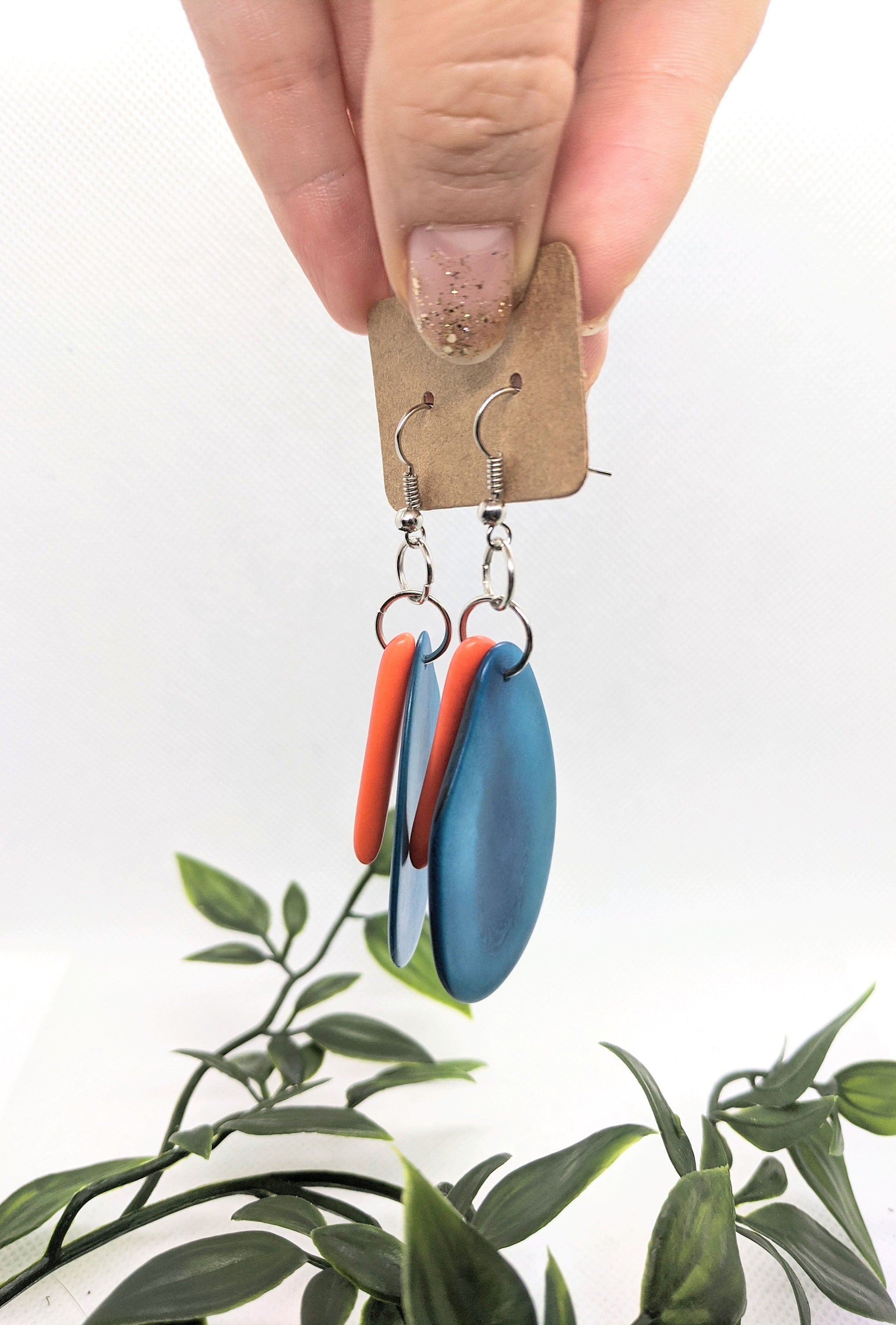 Gorgeous handmade geometrical earrings.