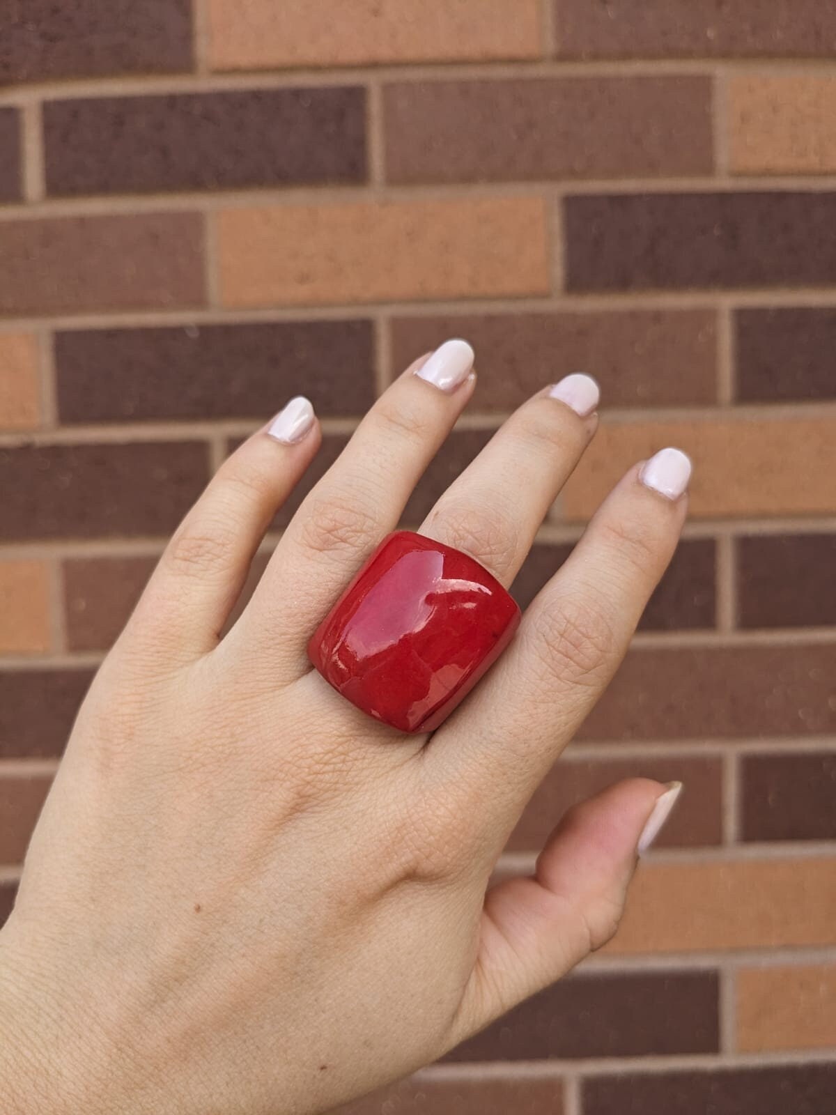 Red Statement Ring.