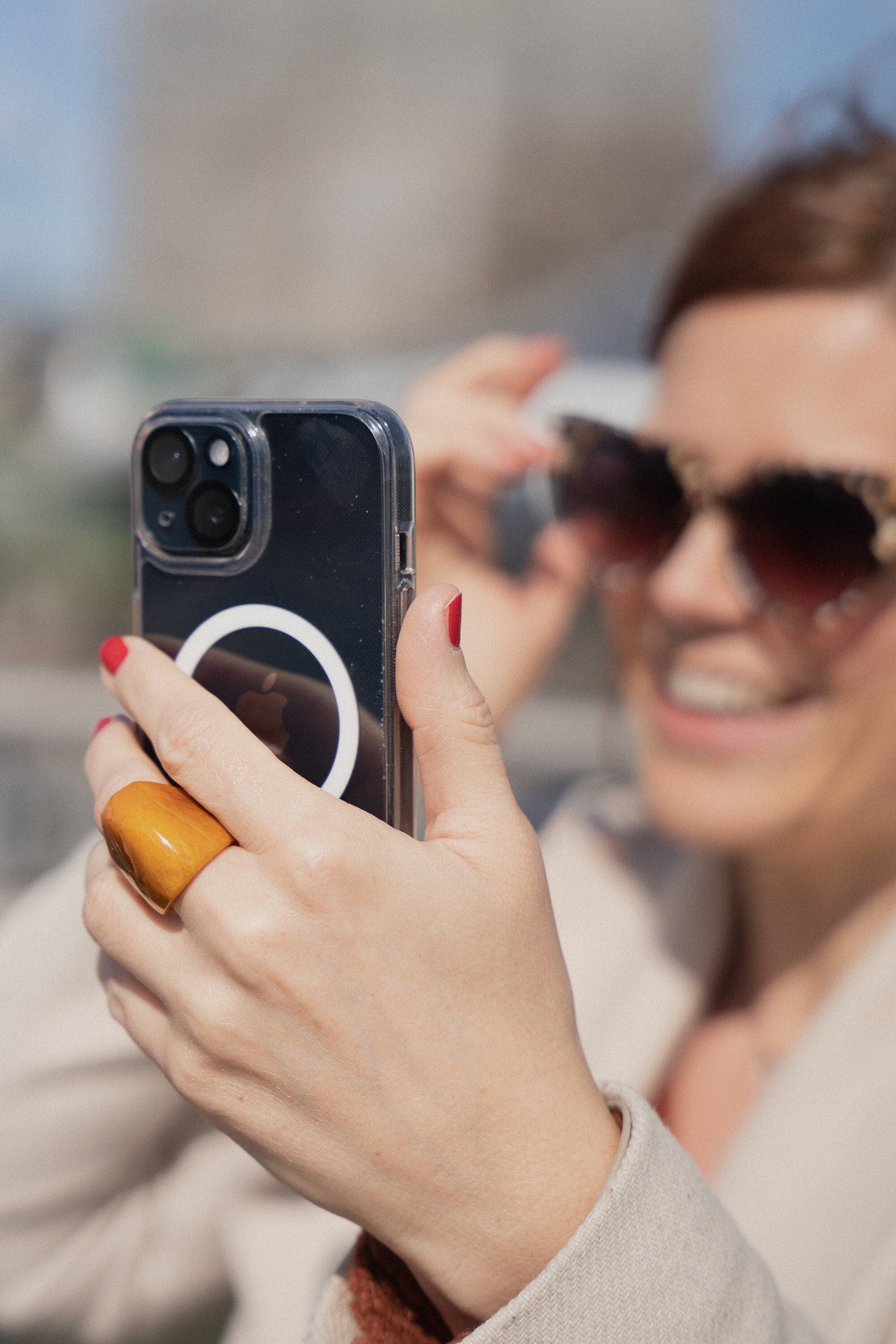 Chunky Yellow Tagua Nut Statement Ring.