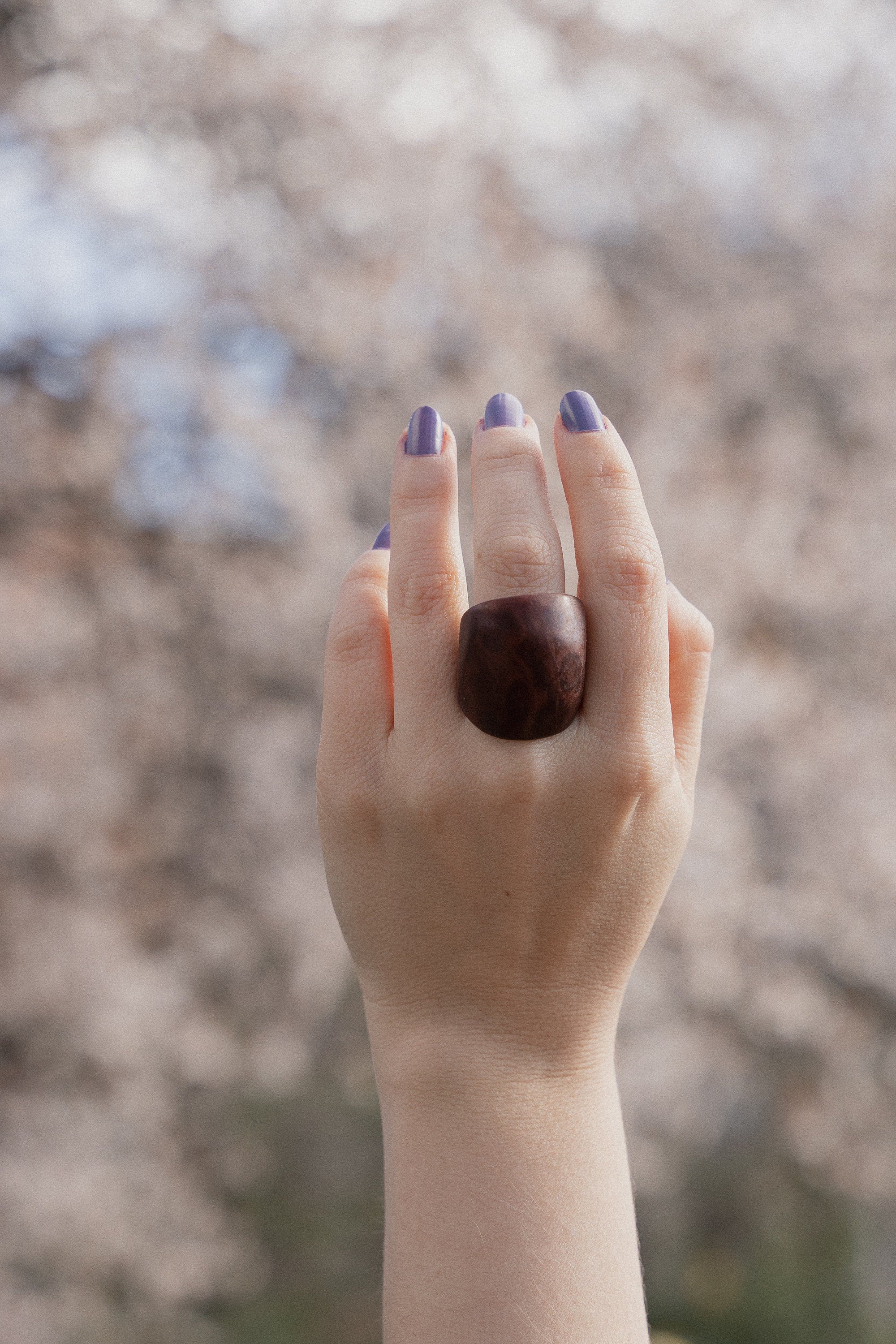 Matte Light Brown Ring.