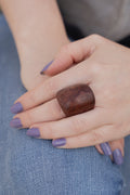Matte Light Brown Ring.