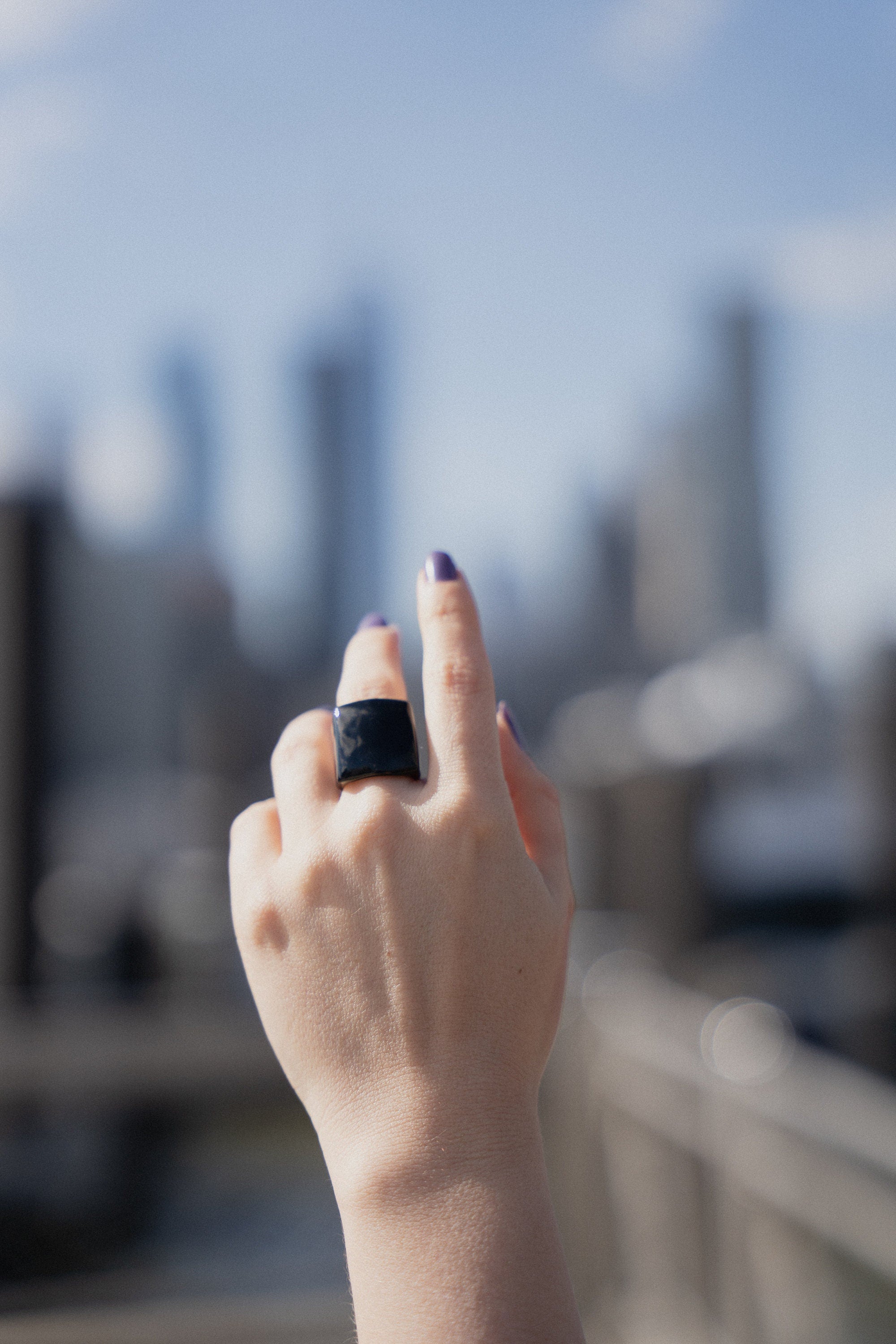 Bold Black Ring.