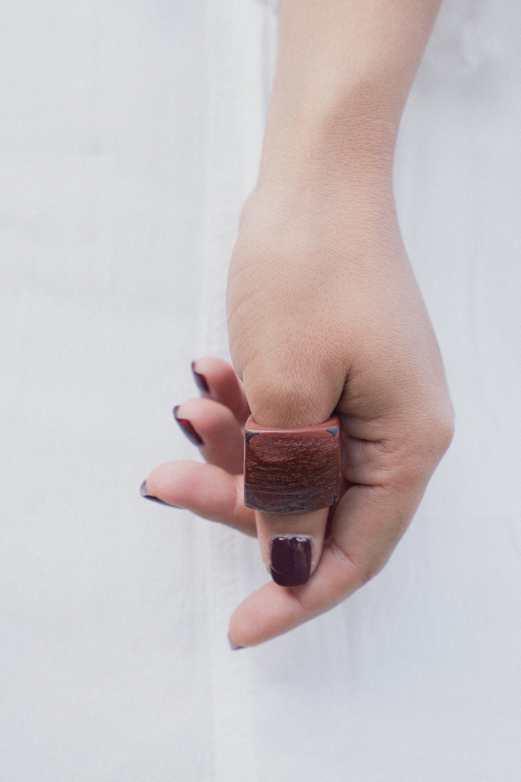 Matte Light Brown Ring.