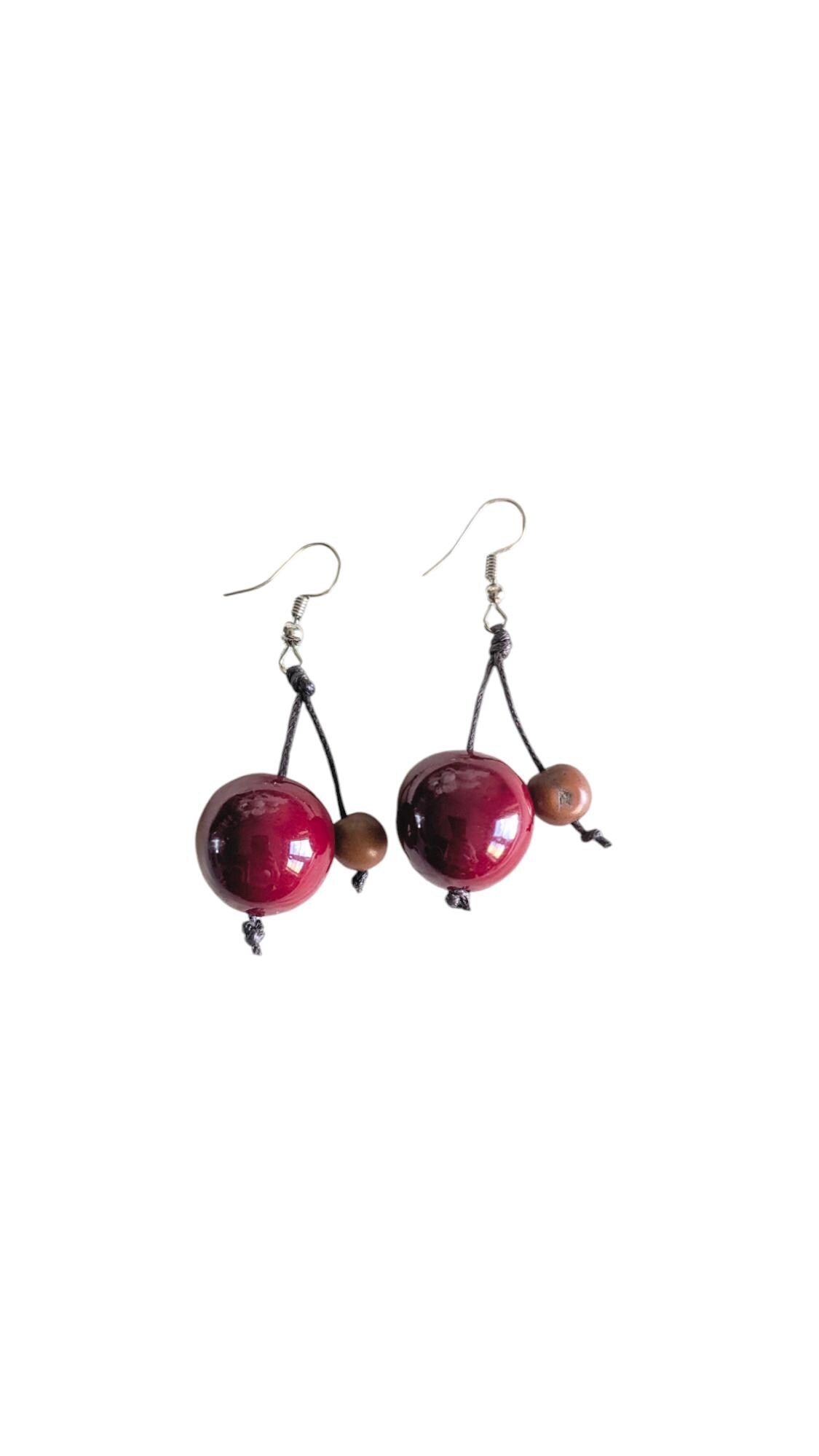 Red Acai Earrings.