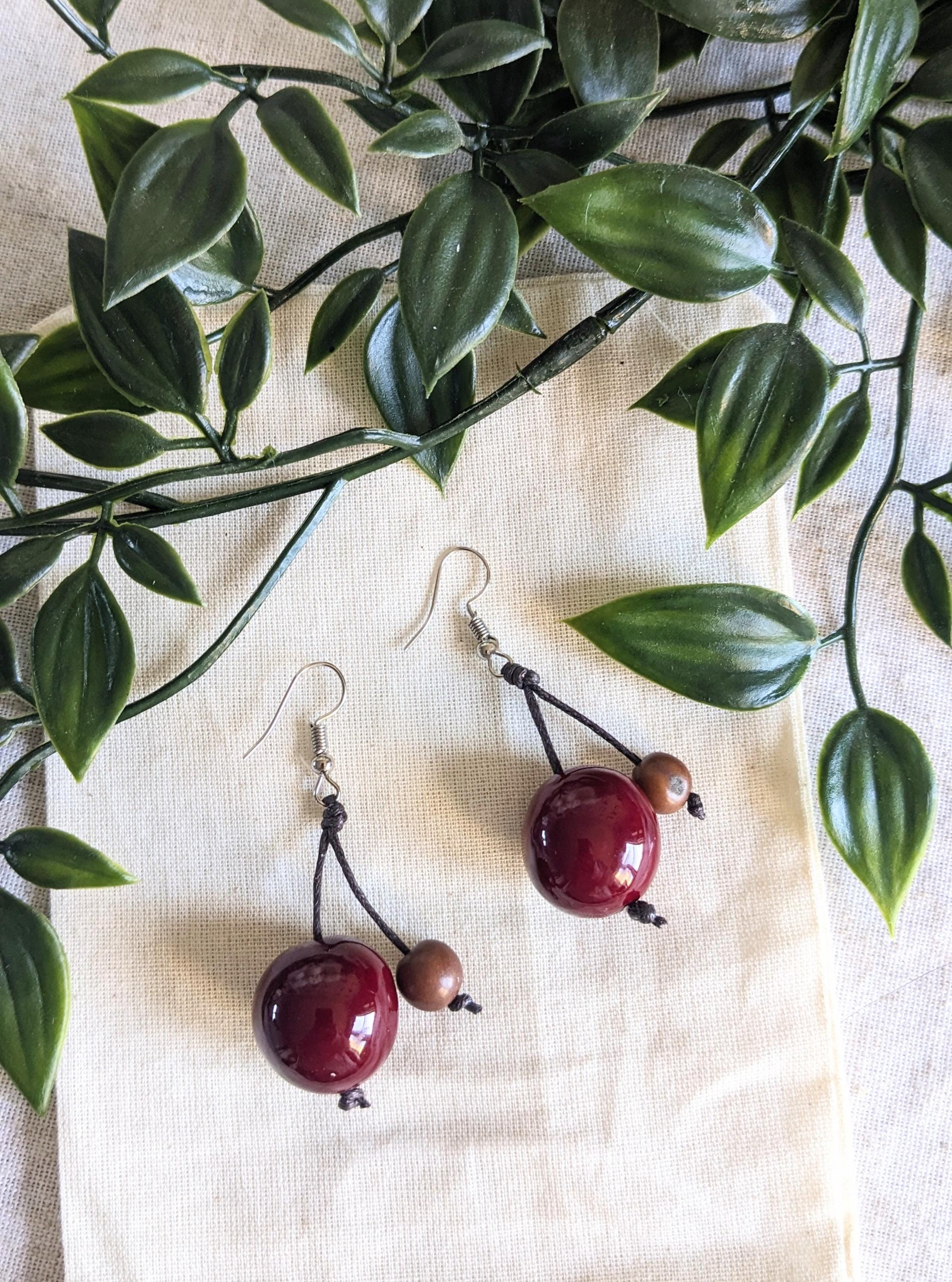Red Acai Earrings.