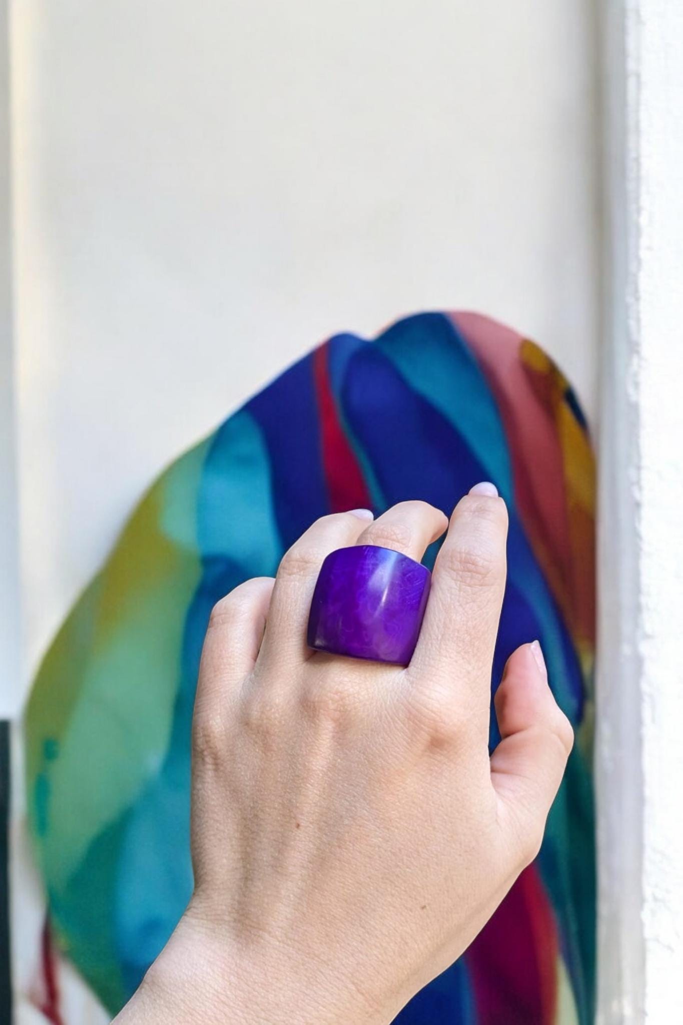 Chunky Purple Ring.