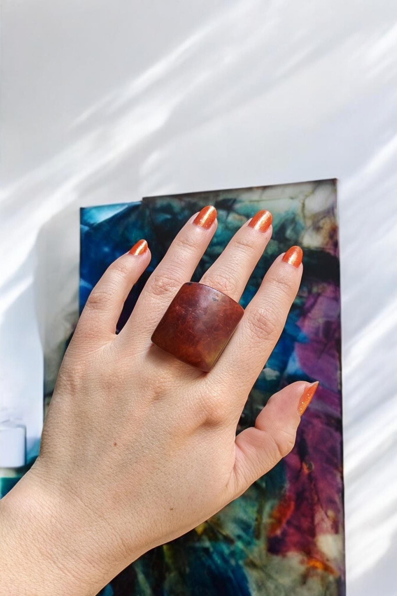 Matte Light Brown Ring.