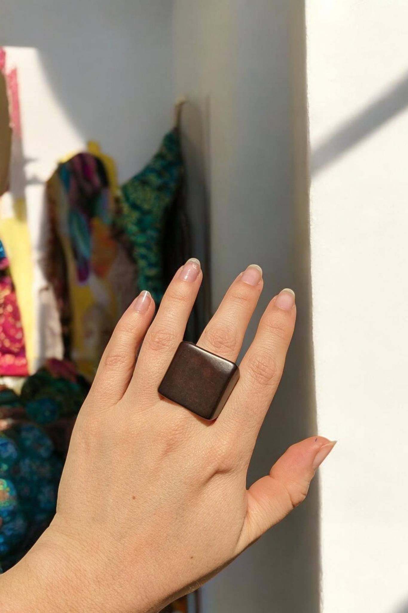 Matte Brown Natural Ring.