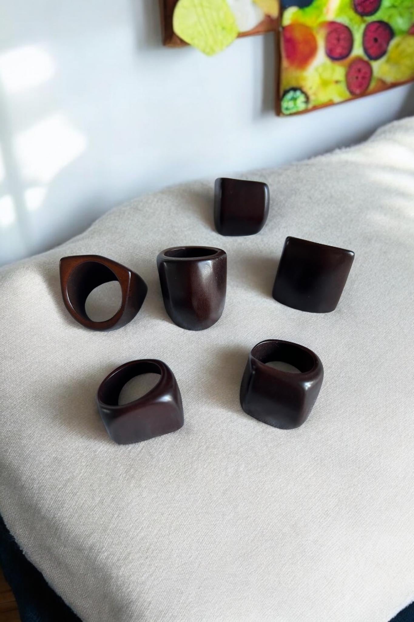 Matte Brown Natural Ring.