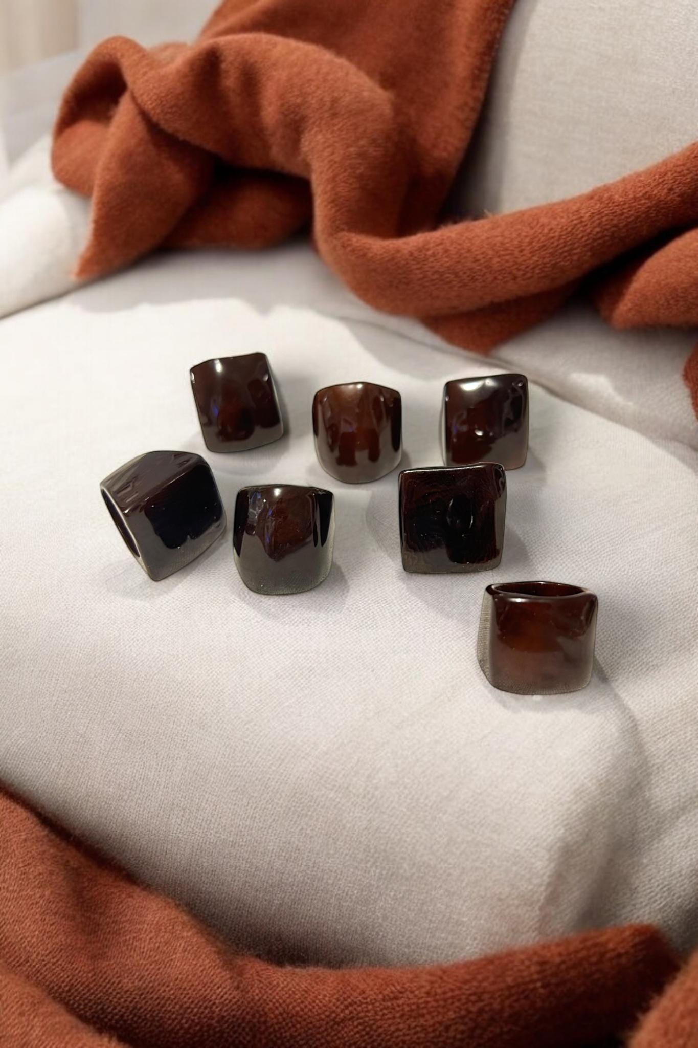 Brown Statement Ring.