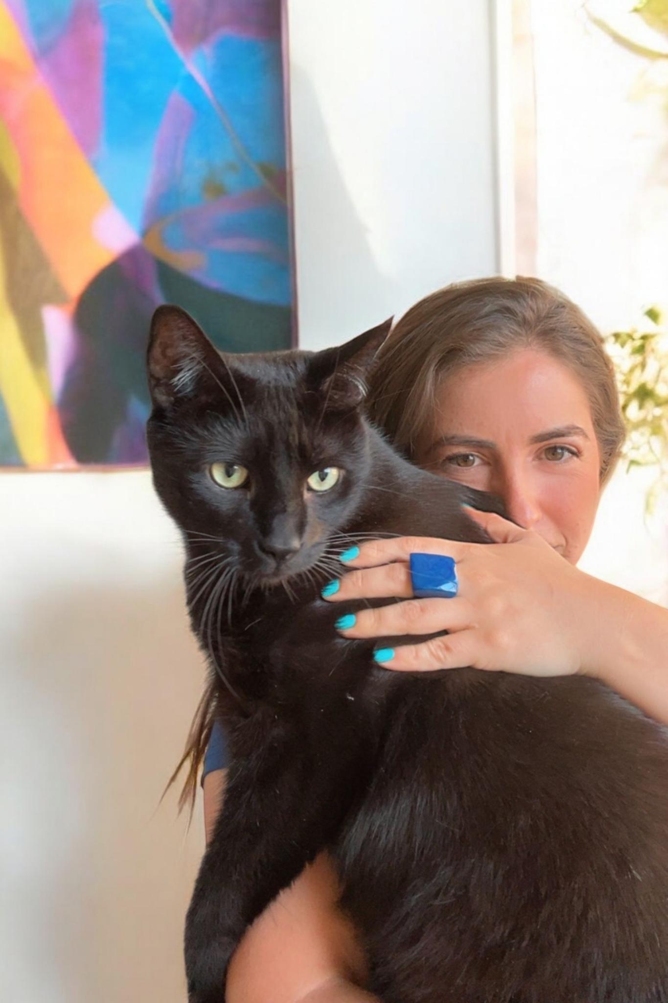 Chunky Navy Blue Tagua Nut Ring.