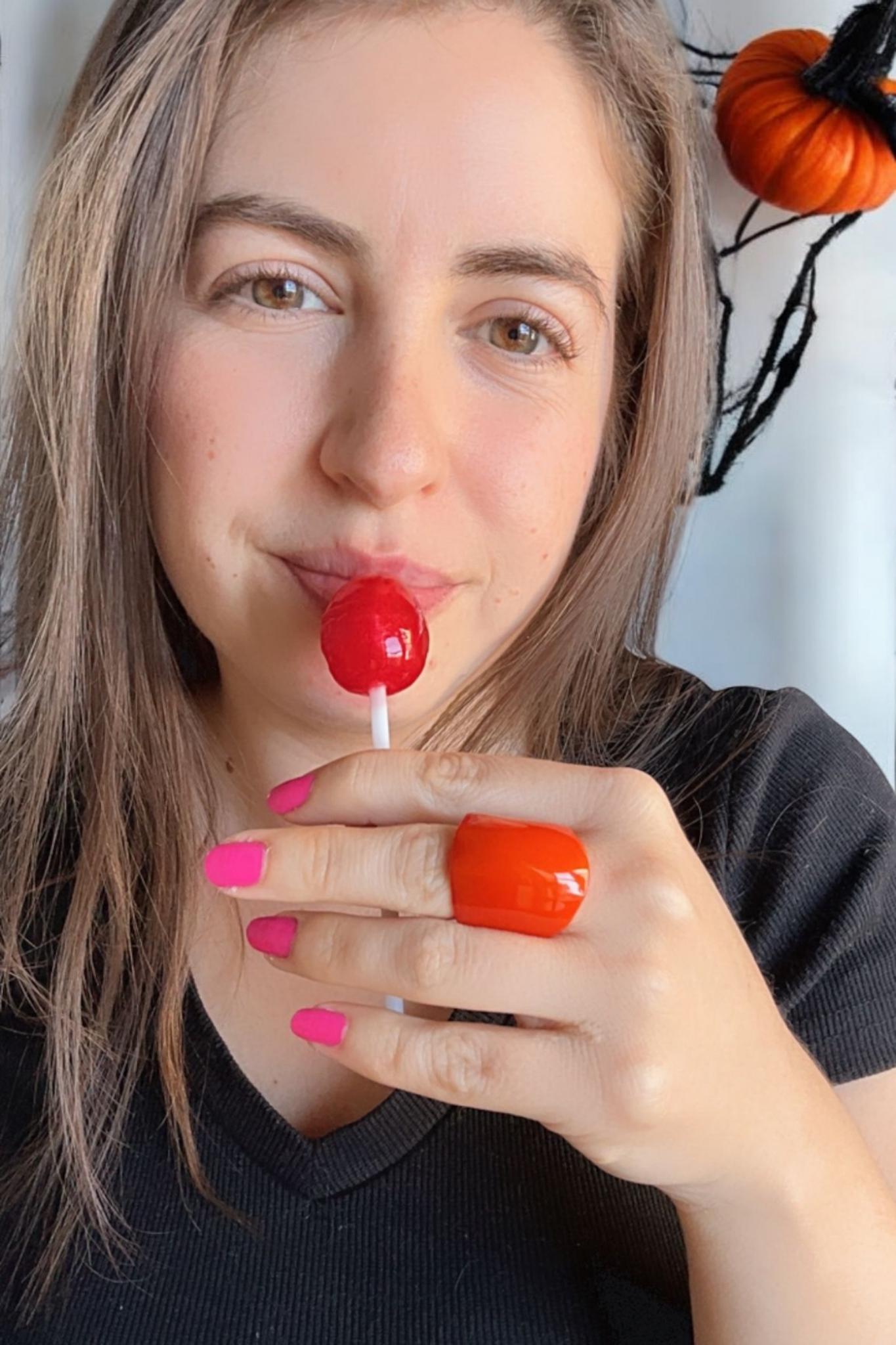 Orange Statement Ring.