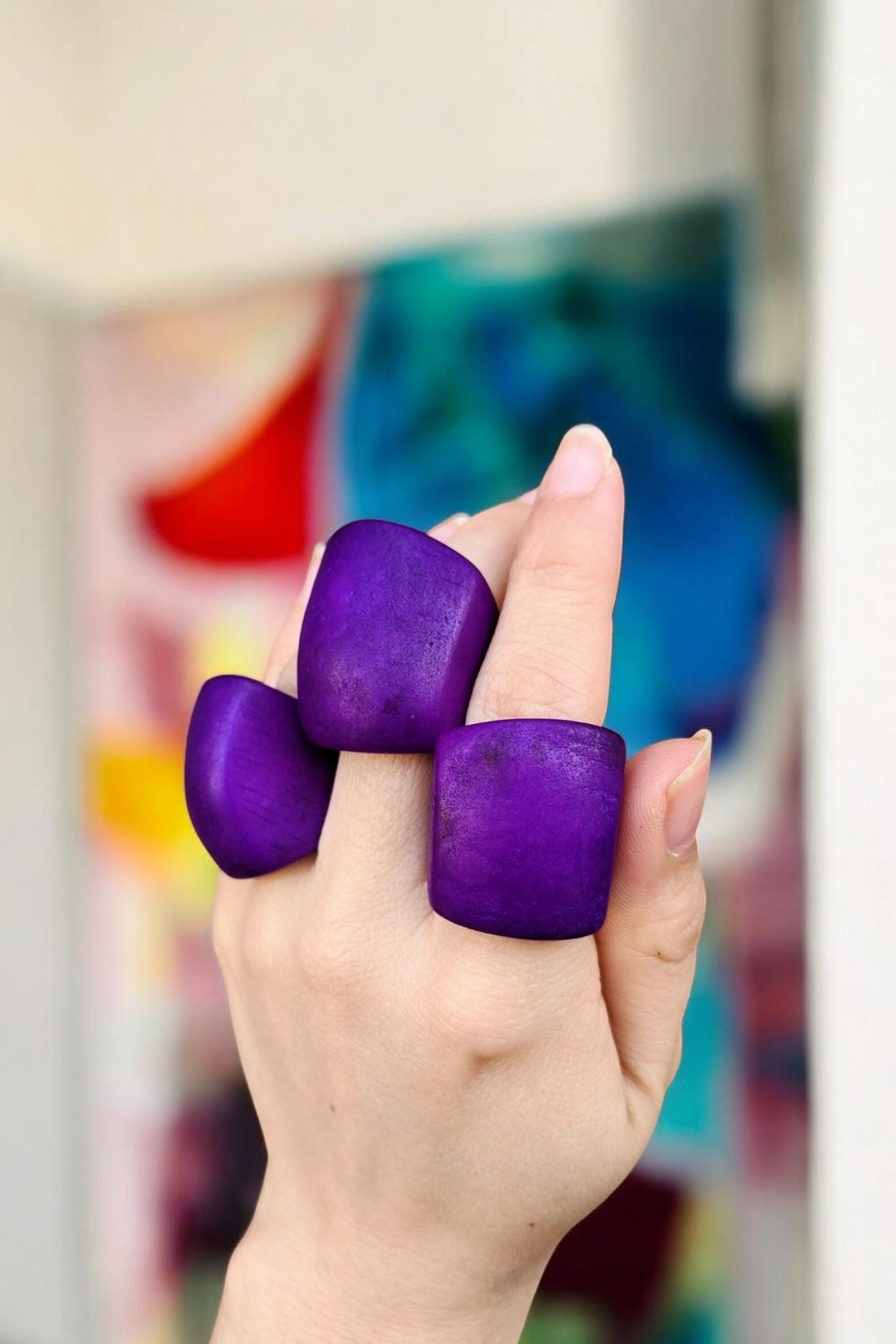 Chunky Purple Ring.