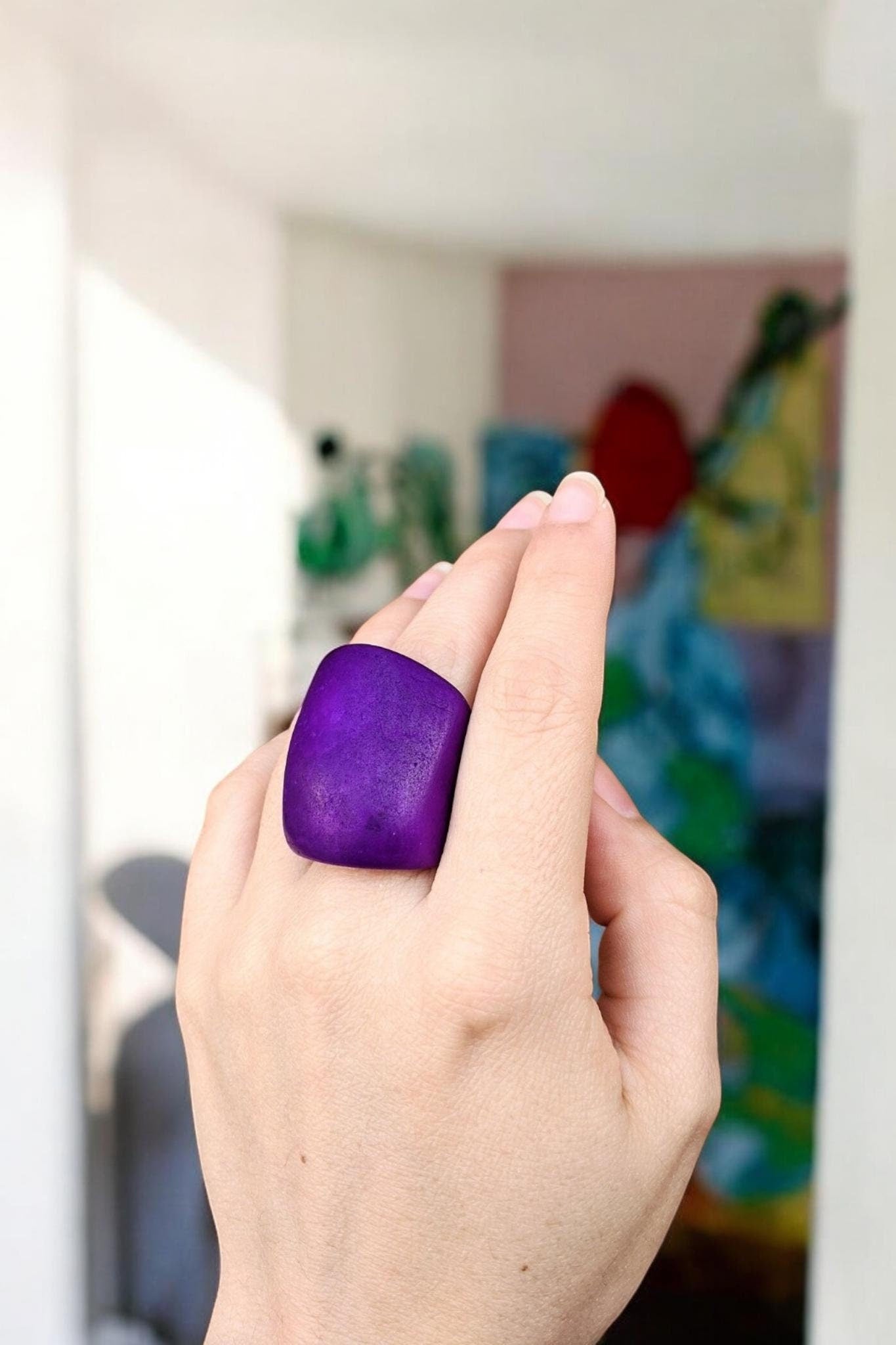Chunky Purple Ring.
