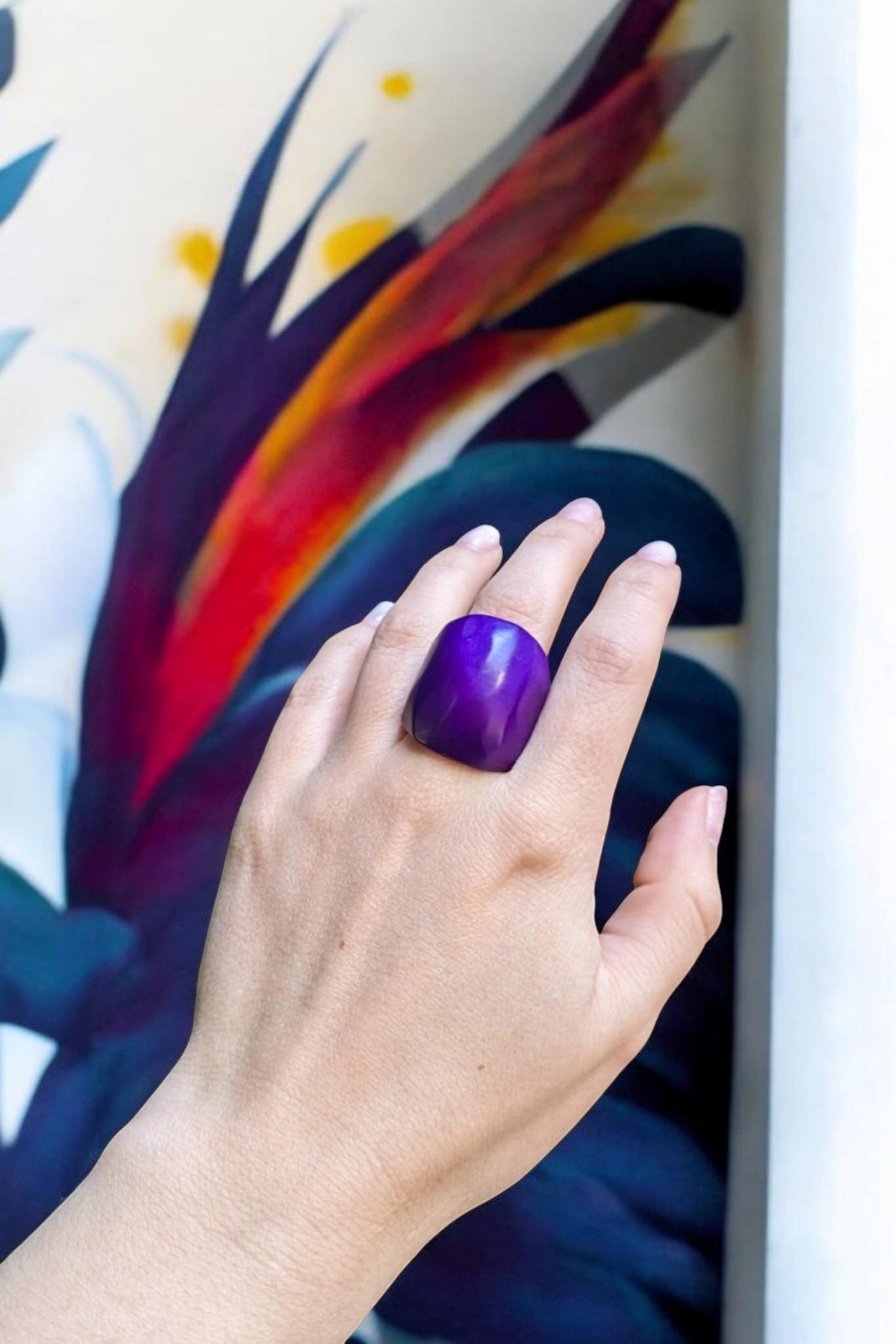 Chunky Purple Ring.