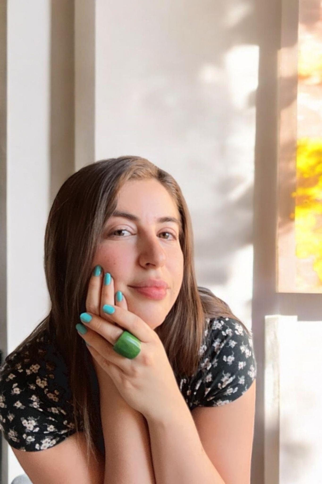 Matte Green Tagua Nut Ring.