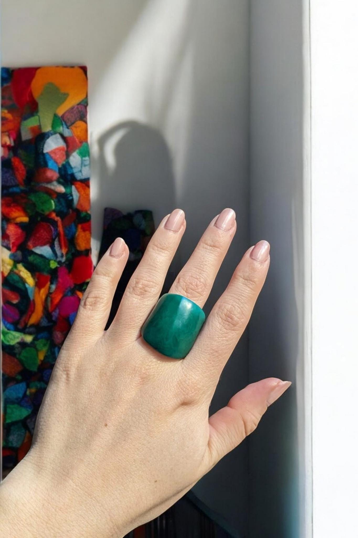 Matte Jade Ring.