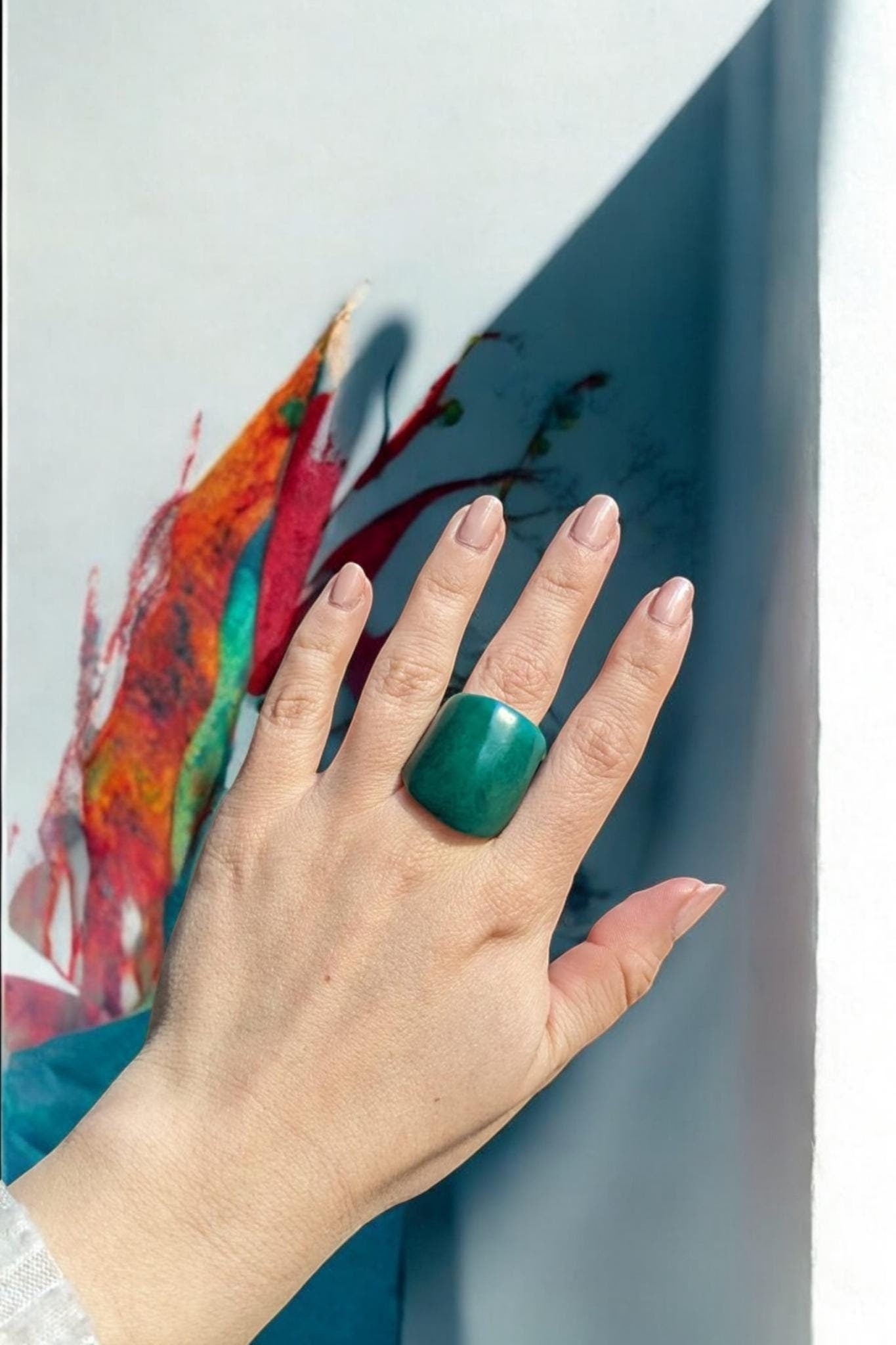 Matte Jade Ring.