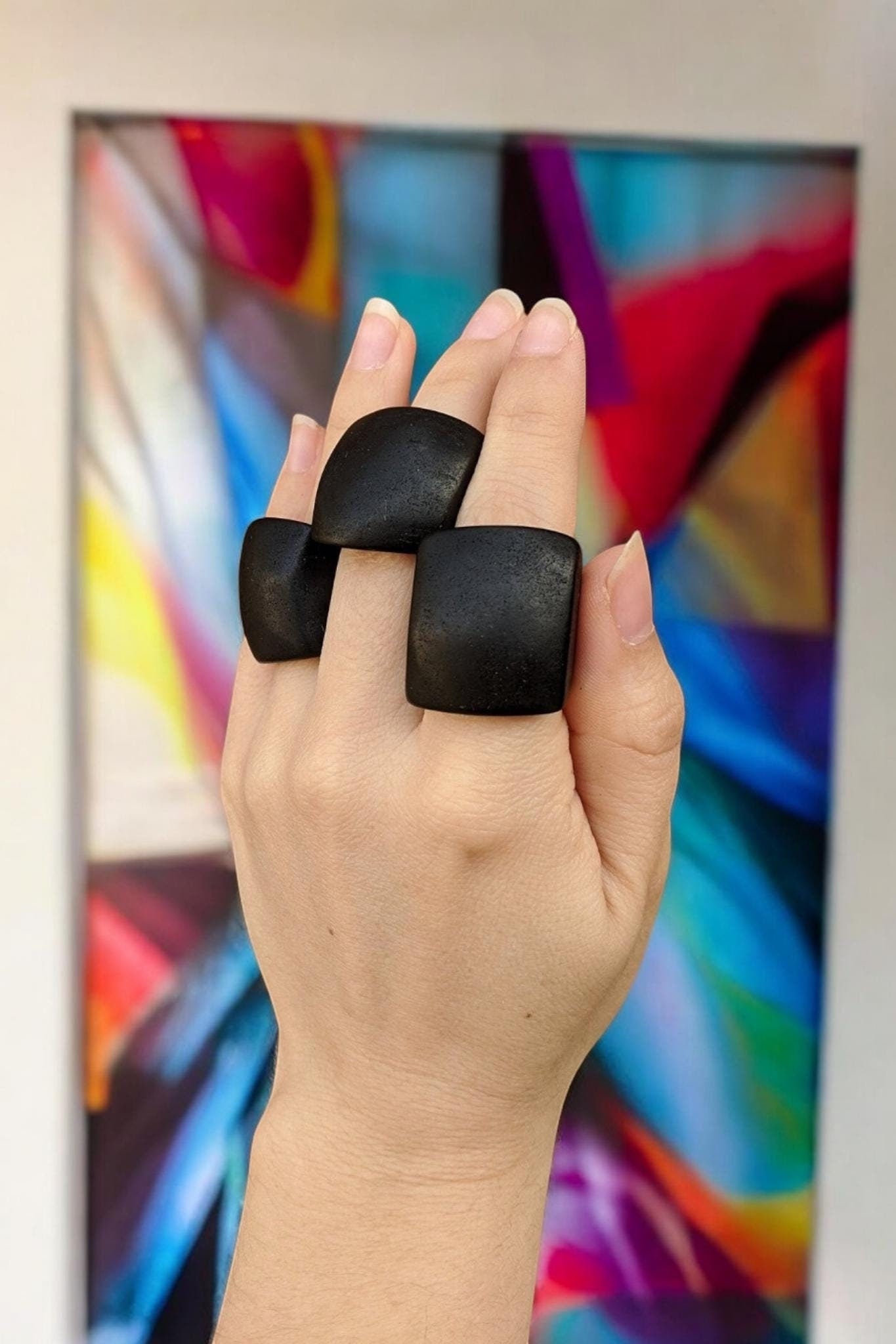 Matte Black Ring.