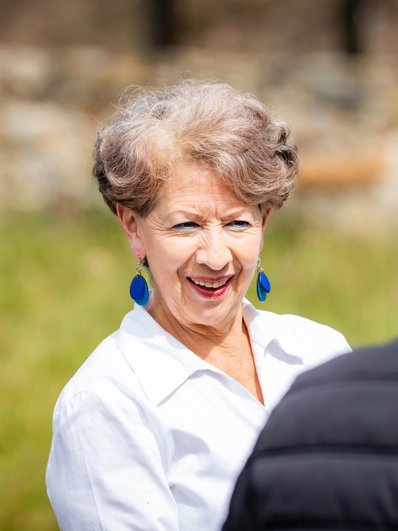 Handmade Blue Tagua Nut Earrings.