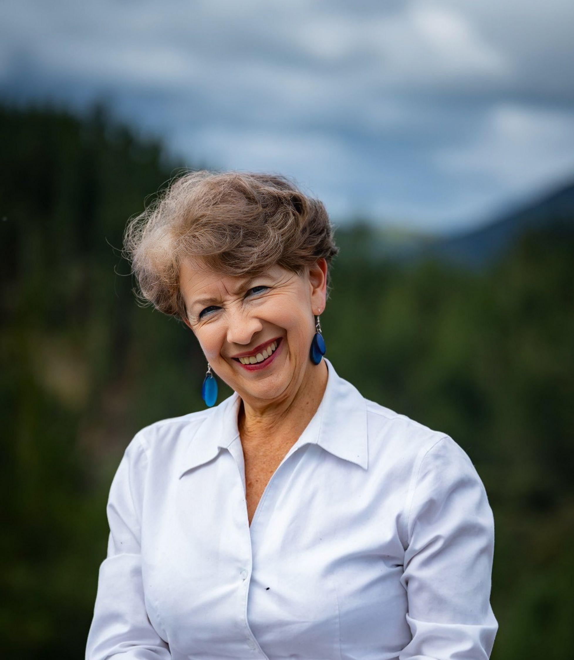 Handmade Blue Tagua Nut Earrings.