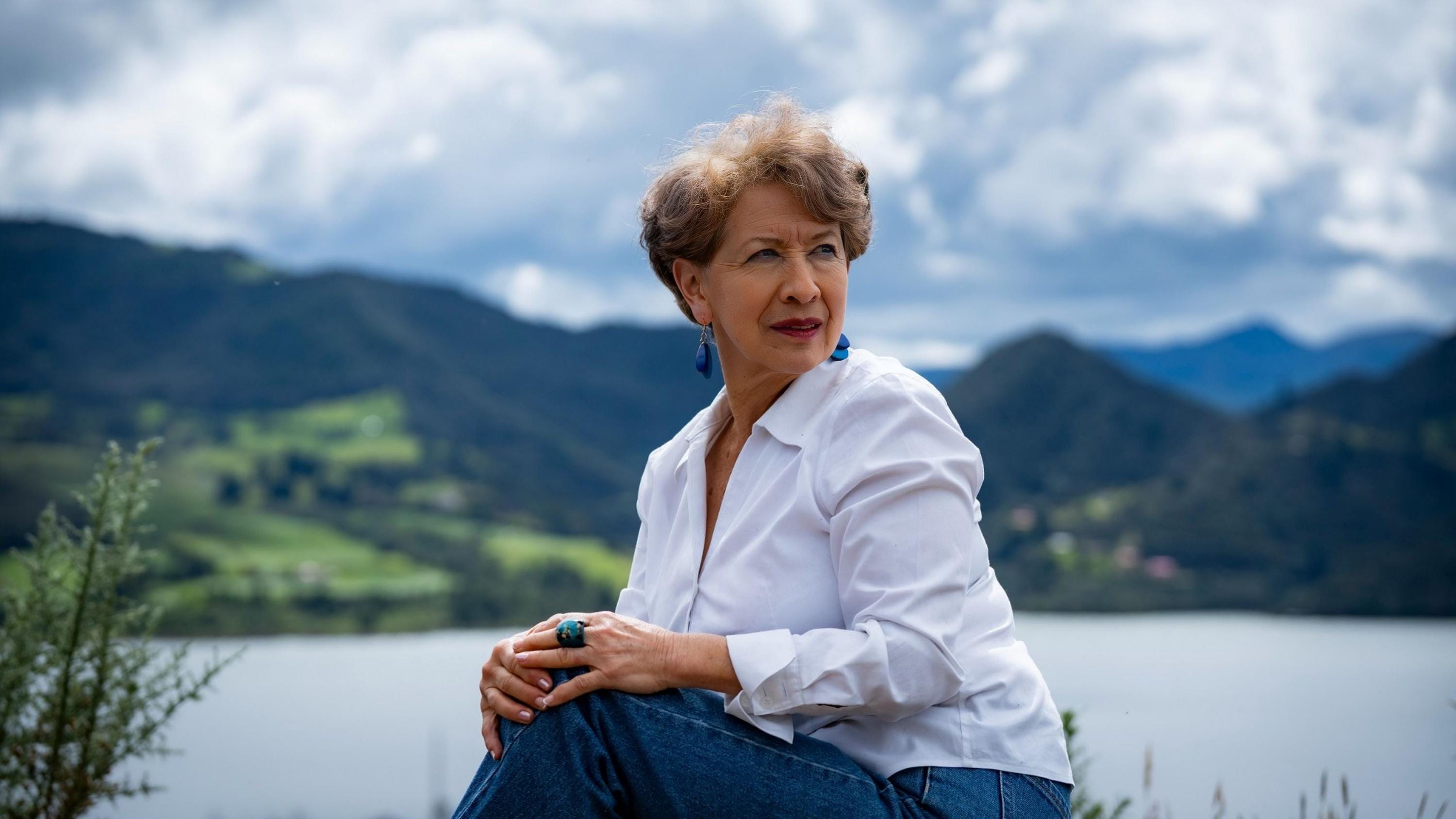 Handmade Blue Tagua Nut Earrings.