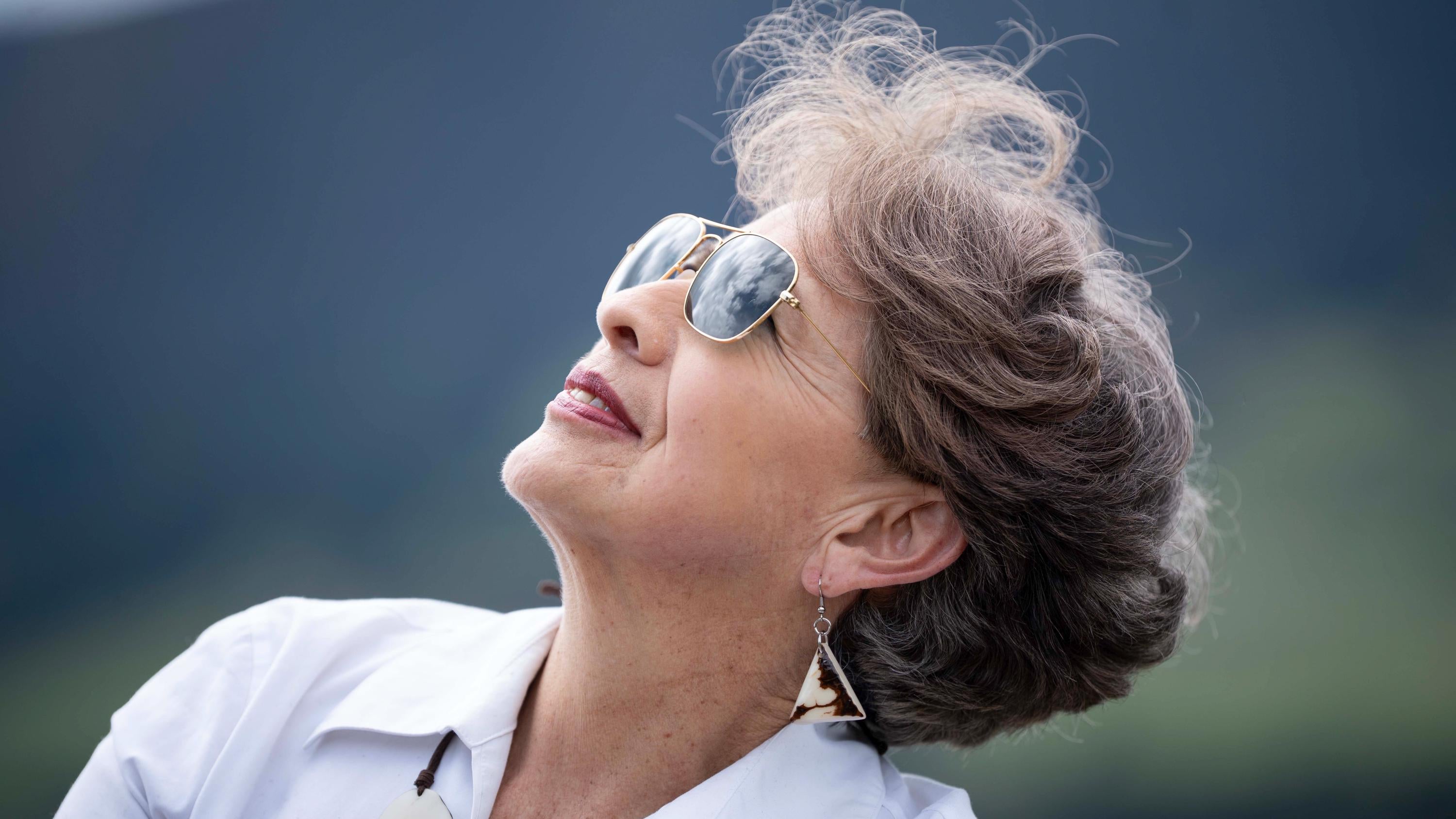 White Tagua Nut Triangle Earrings.