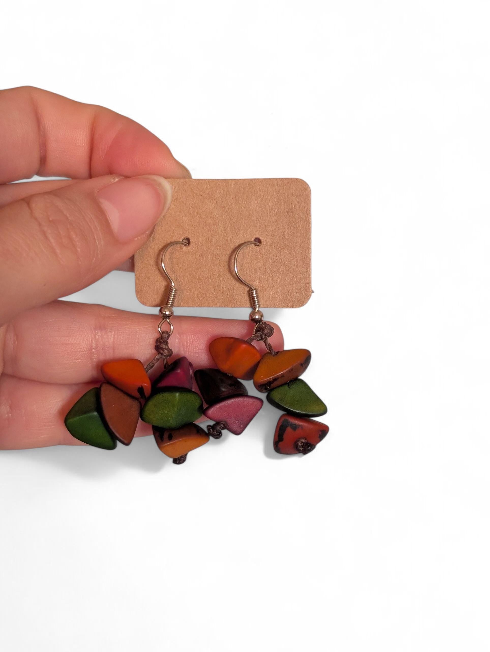 Small Boho Dangle Earrings.