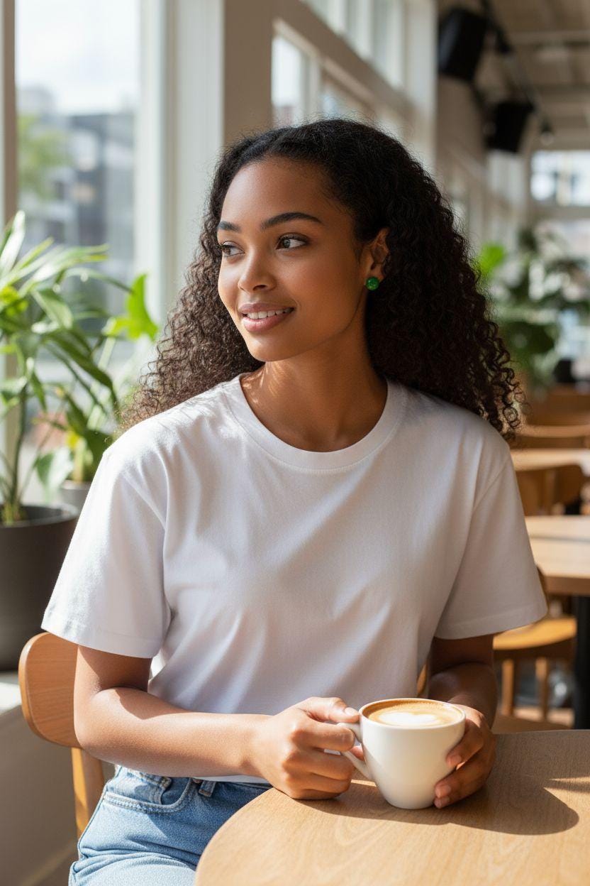 Green Tagua Nut Stud Earrings.