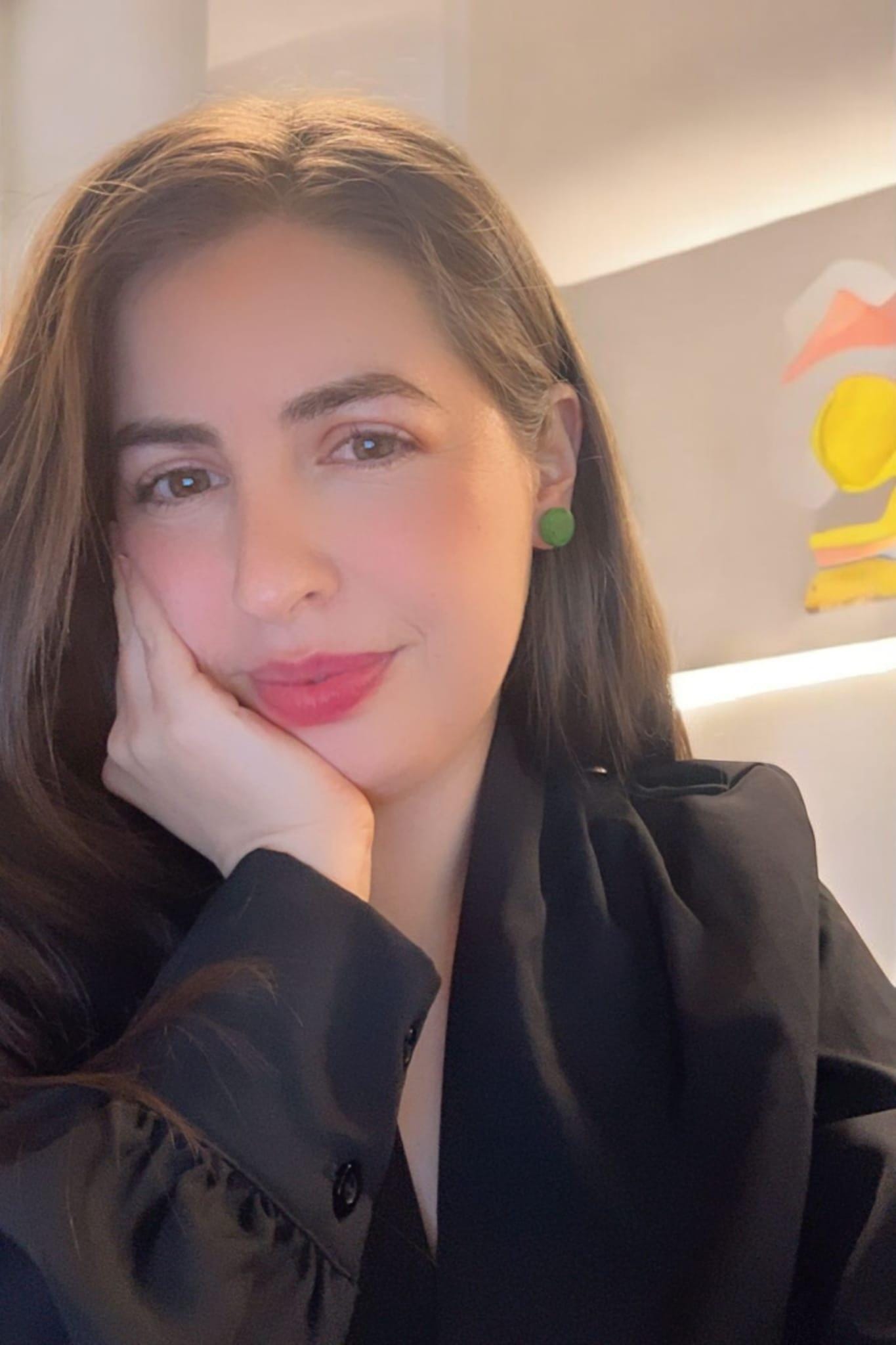 Green Tagua Nut Stud Earrings.