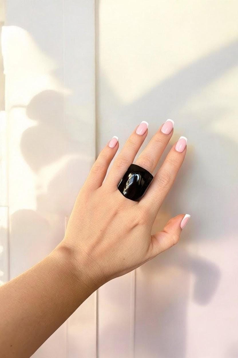 Bold Black Ring.