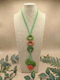 Long Adjustable Tagua Necklace.