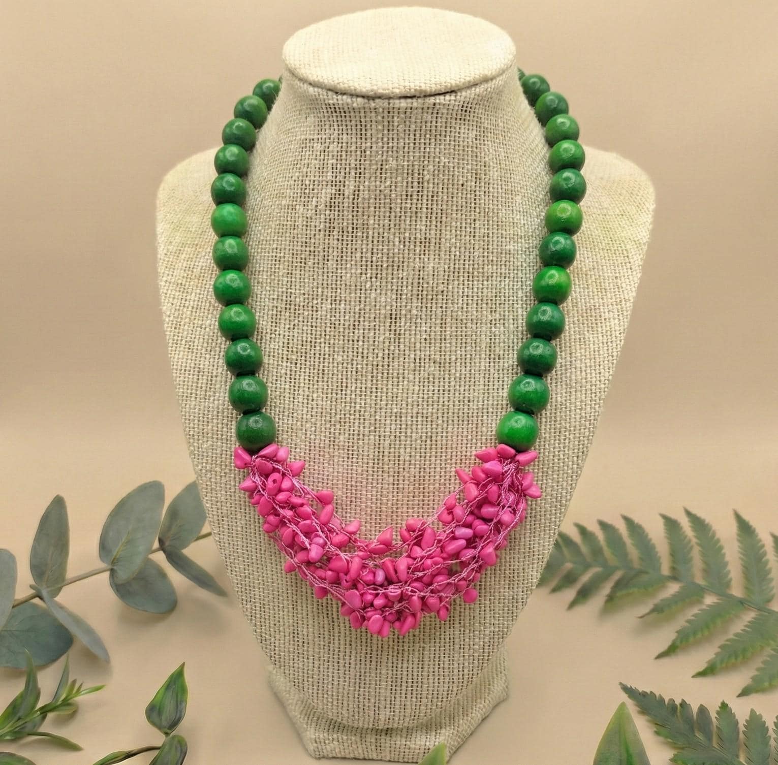 Bold Chunky Tagua Necklace.