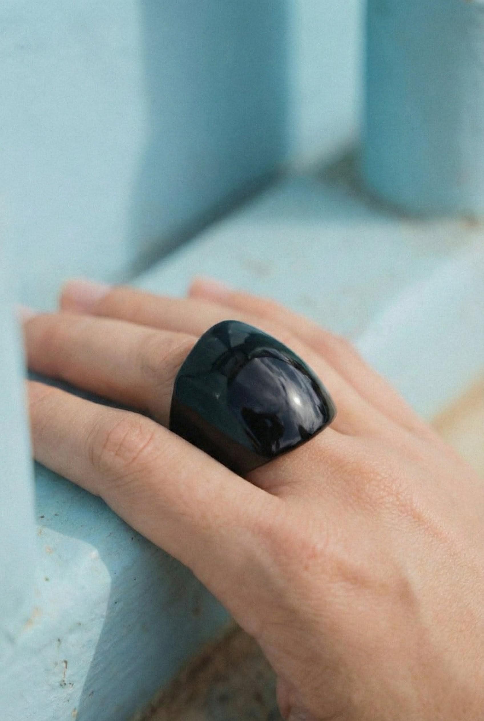 Bold Black Ring.
