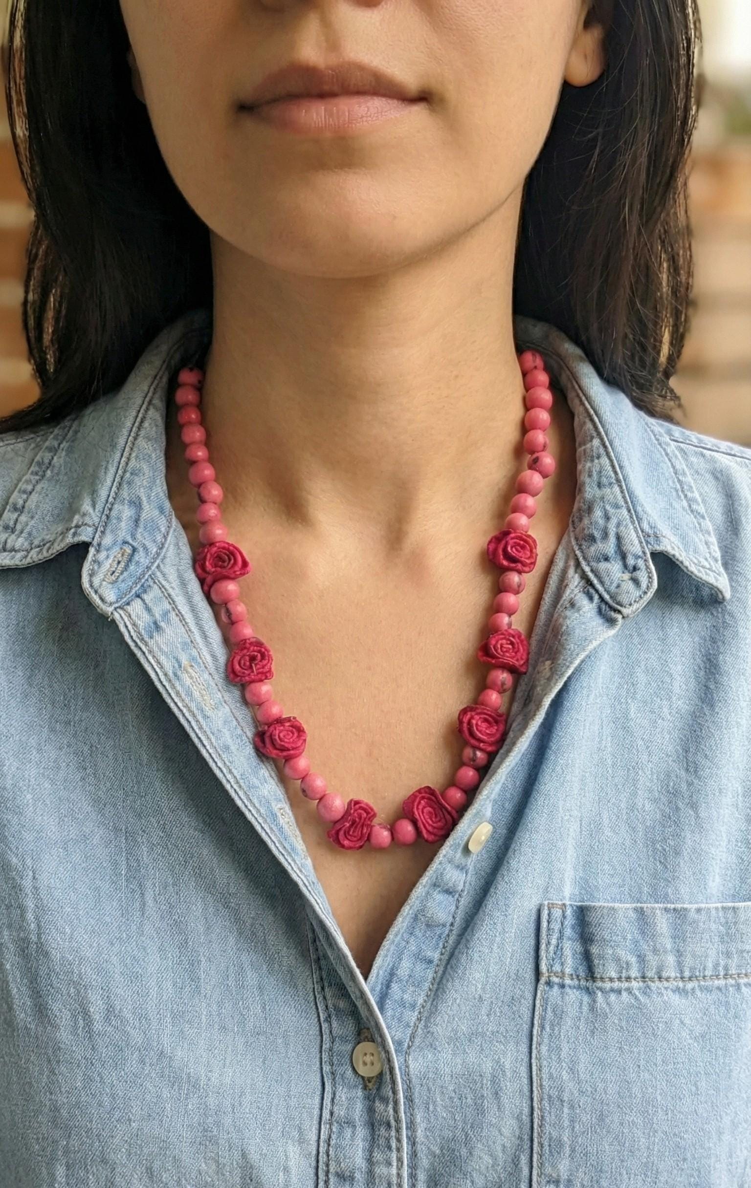 Floral Statement Necklace.