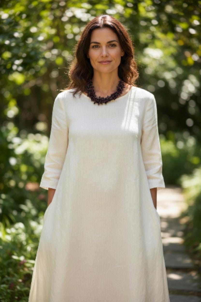 Seed Beaded Cluster Statement Necklace.