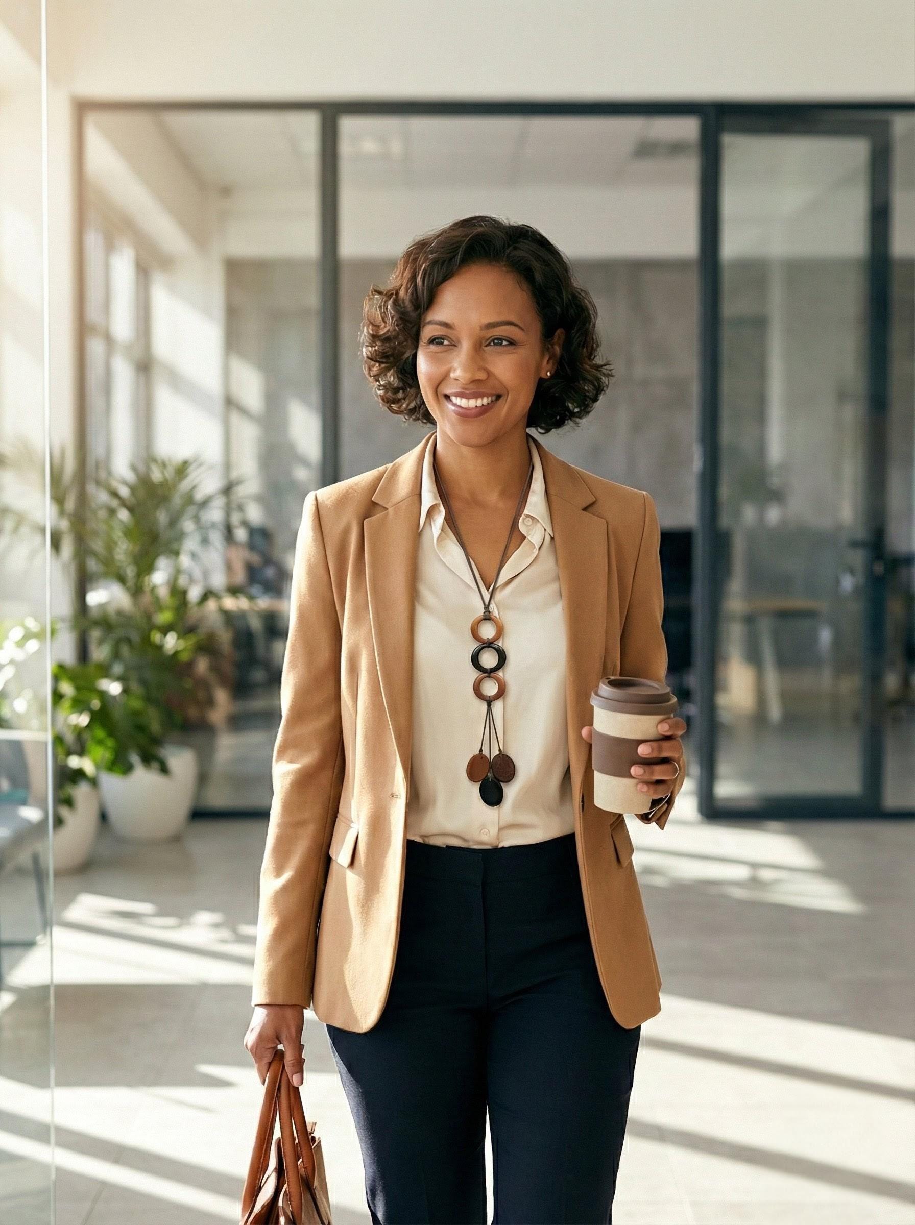 Long Adjustable Tagua Necklace.